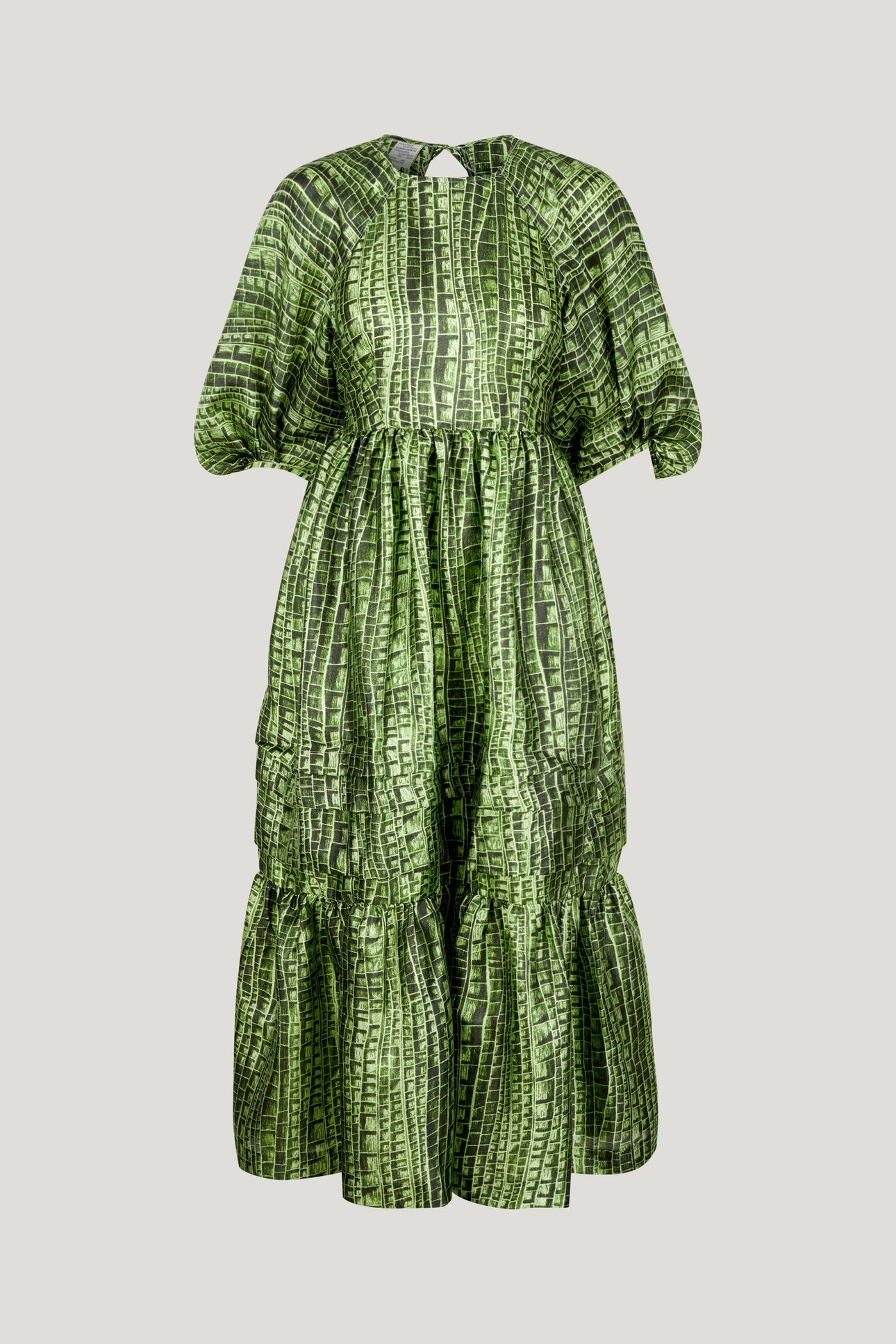ADELINE DRESS GREEN REPTILE 3