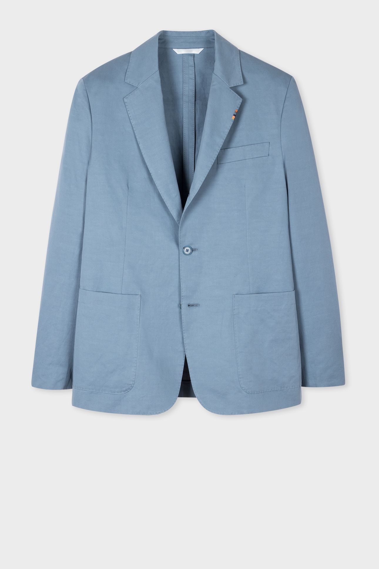 MENS 2BTN SB JACKET GREYISH BLUE 1
