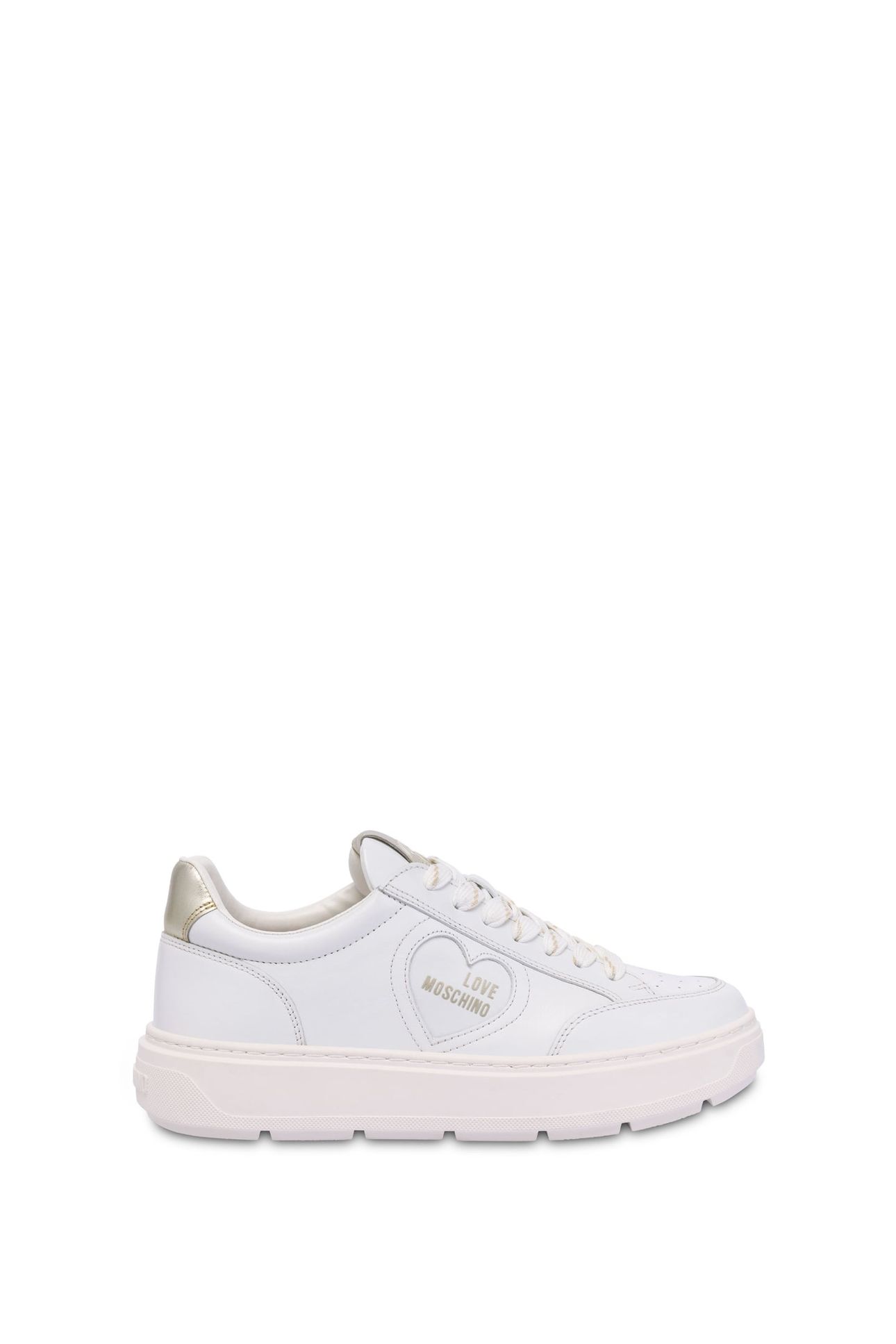 WHITE LEATHER SNEAKERS WHITE 1