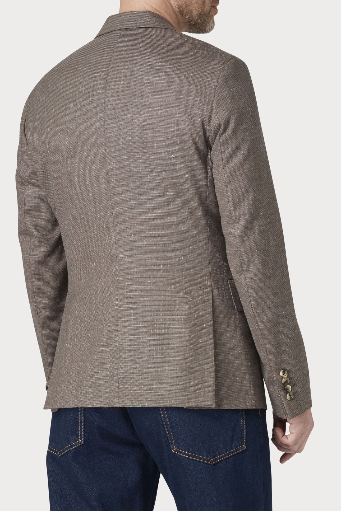 MENS 2 BUTTON JACKET MEDIUM BEIGE 2