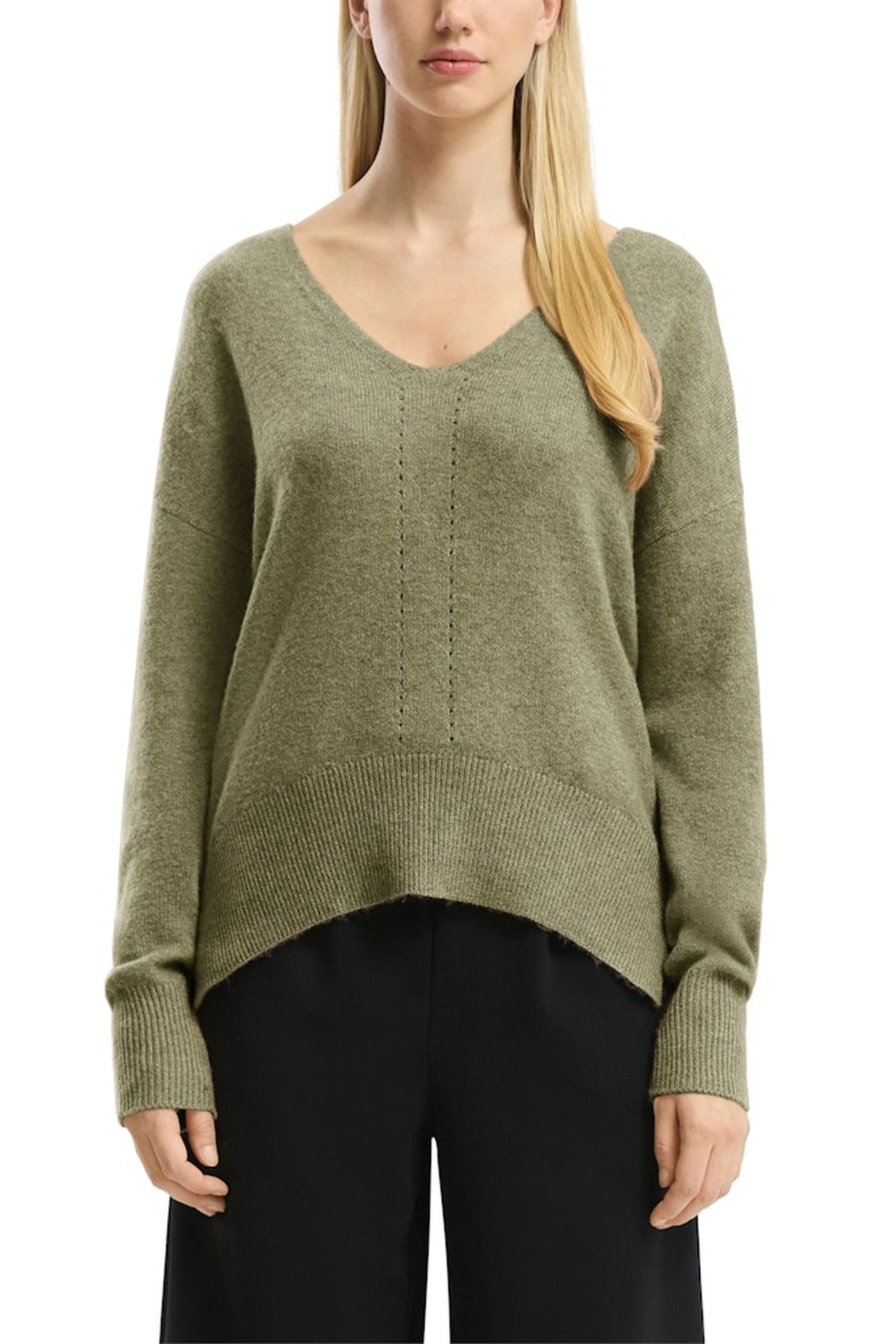 S.OLIVER-QS PULLOVER GREEN 1
