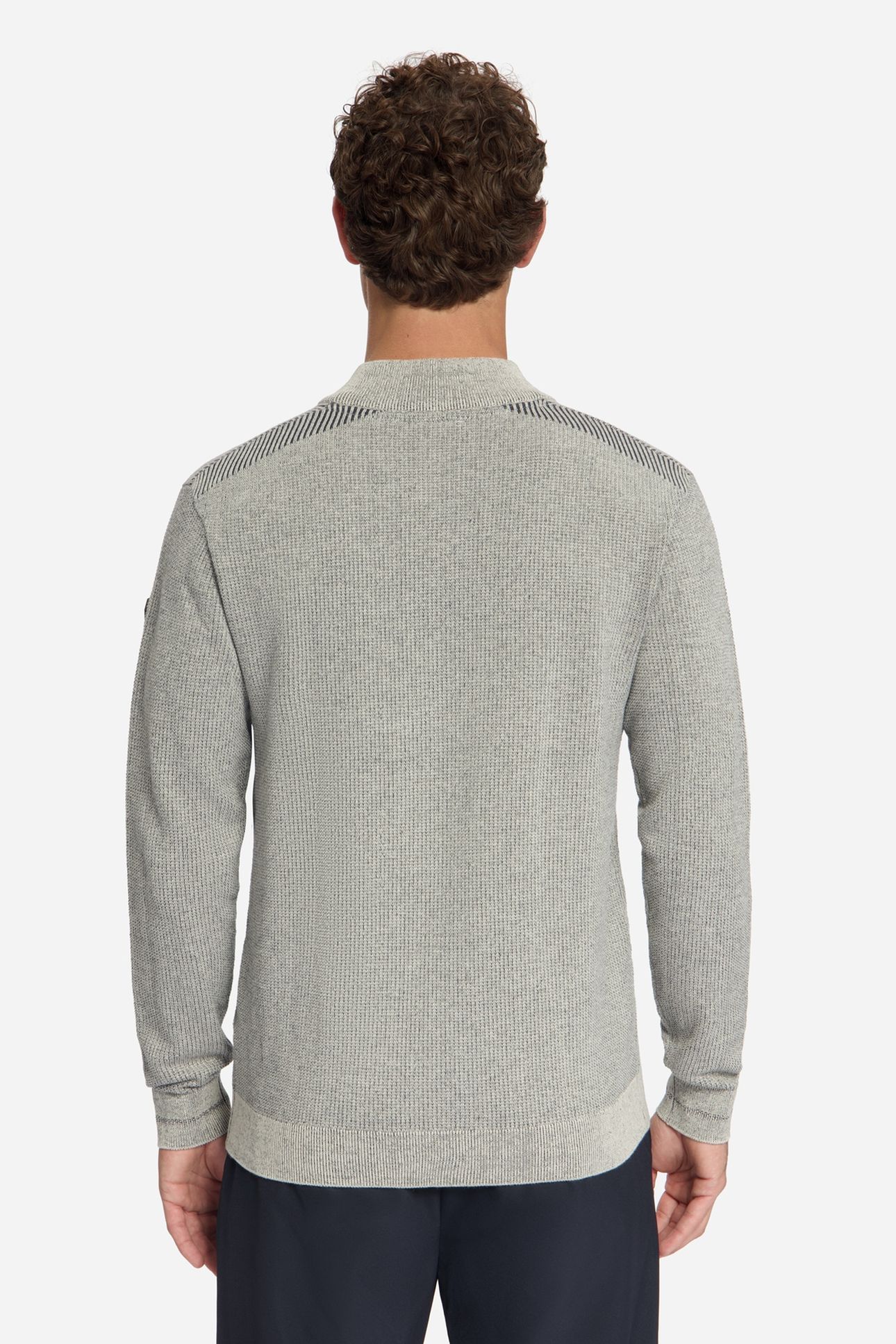 PULLOVER HALF ZIP PLATED STONE 4