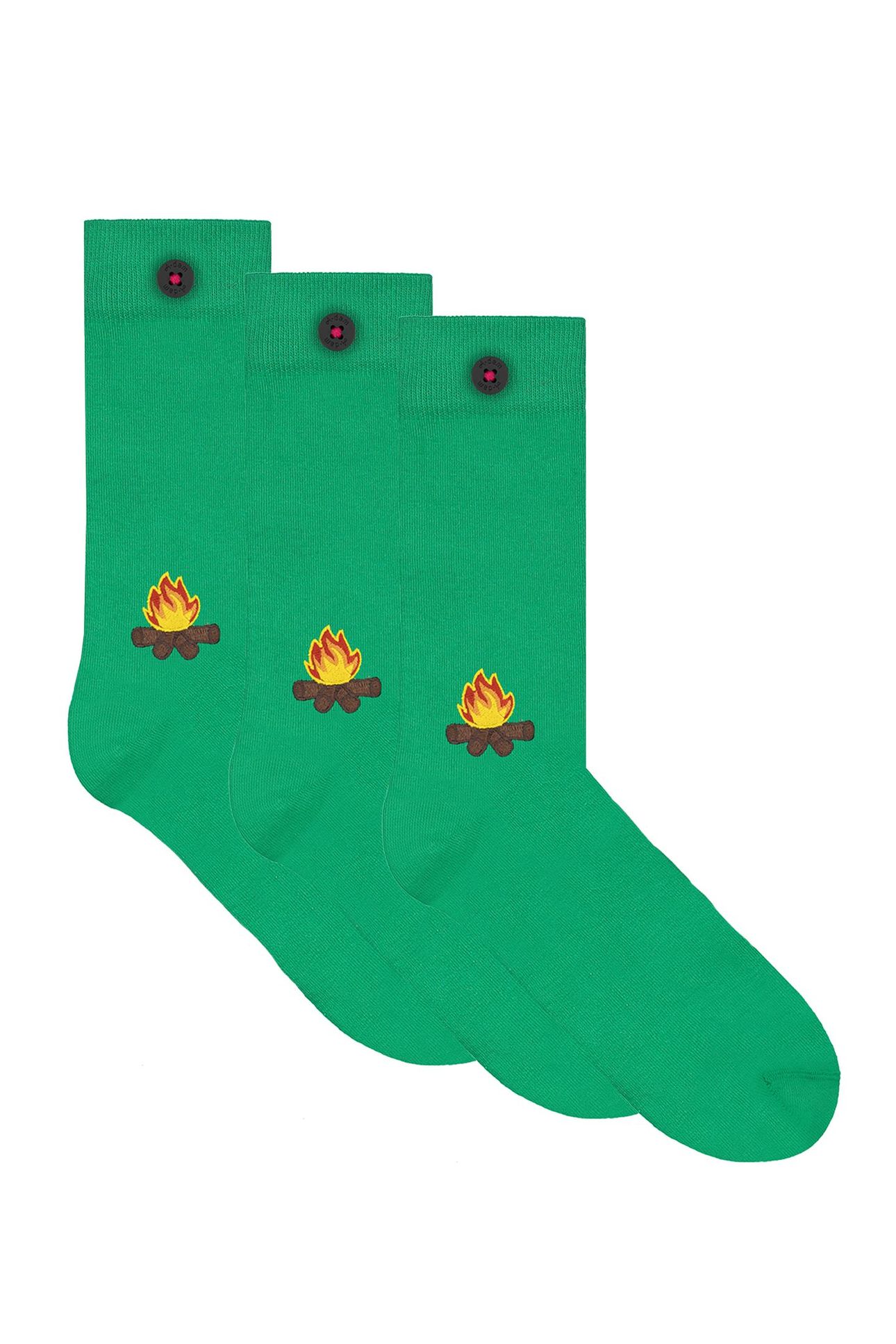 A-DAM 3-PACK CASUAL SOCKS WES GREEN 1