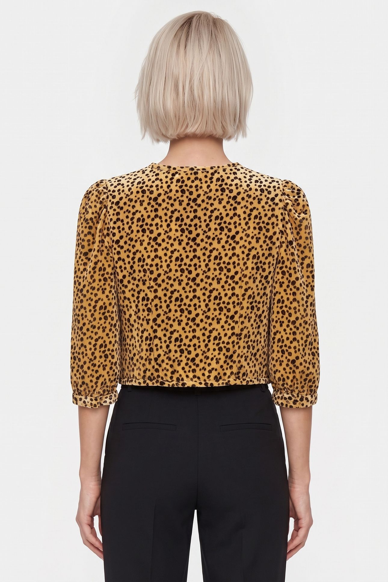 PA JANET VELVET BLOUSE YELLOW 2