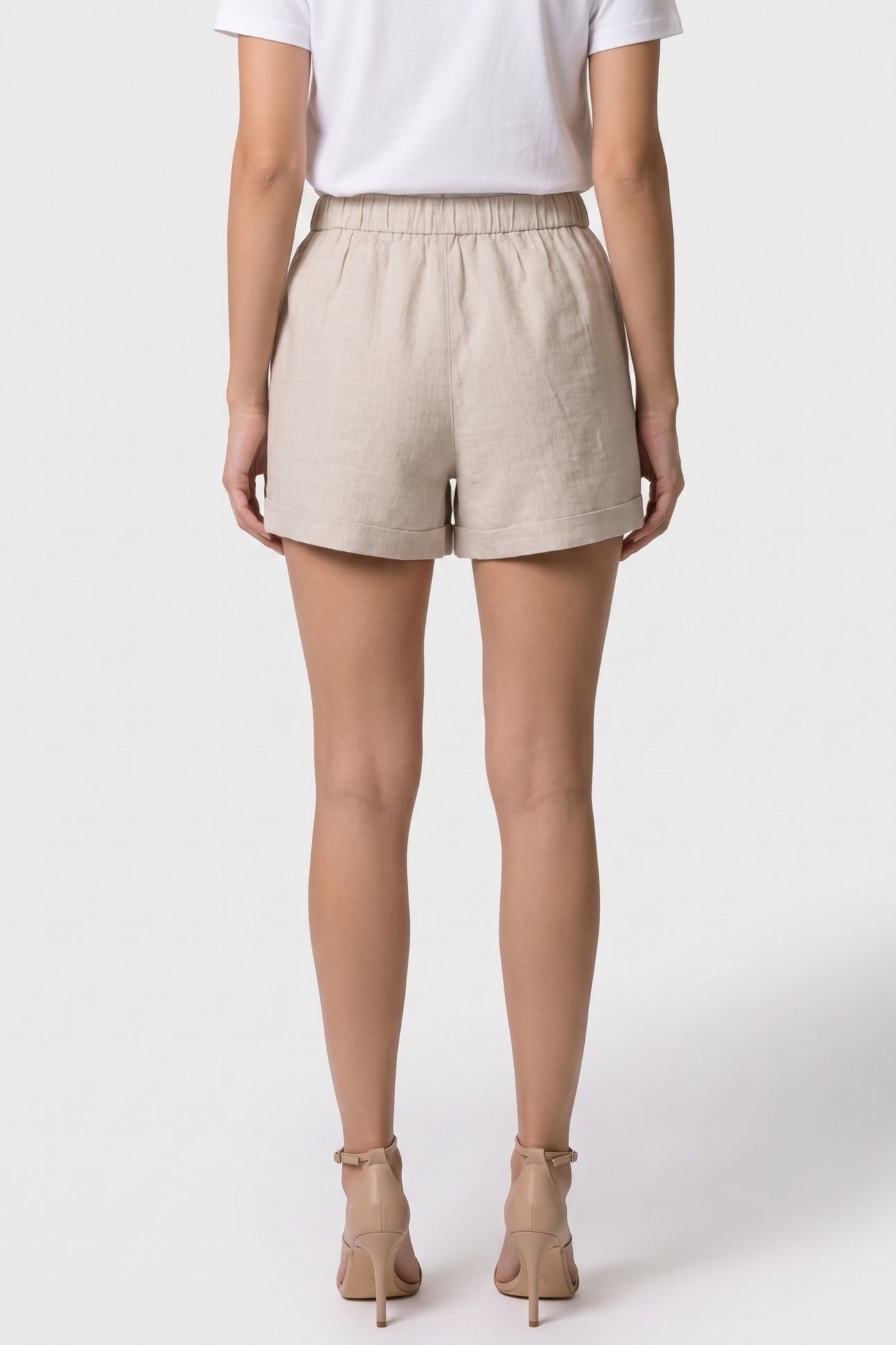 MAJLI LINEN SHORTS BEIGE 2