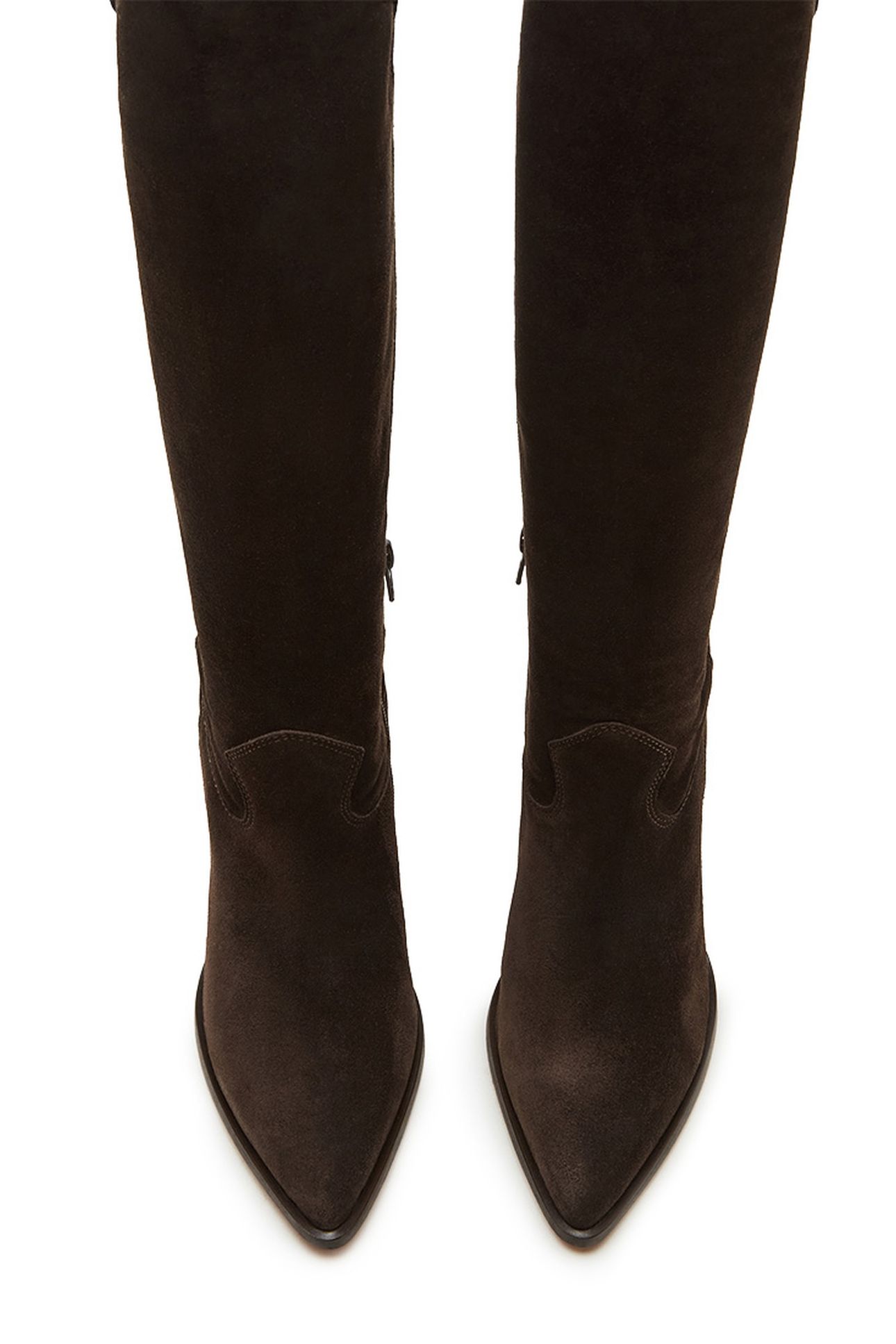 VESEY BOOTS CHOCOLATE BROWN SUEDE 6