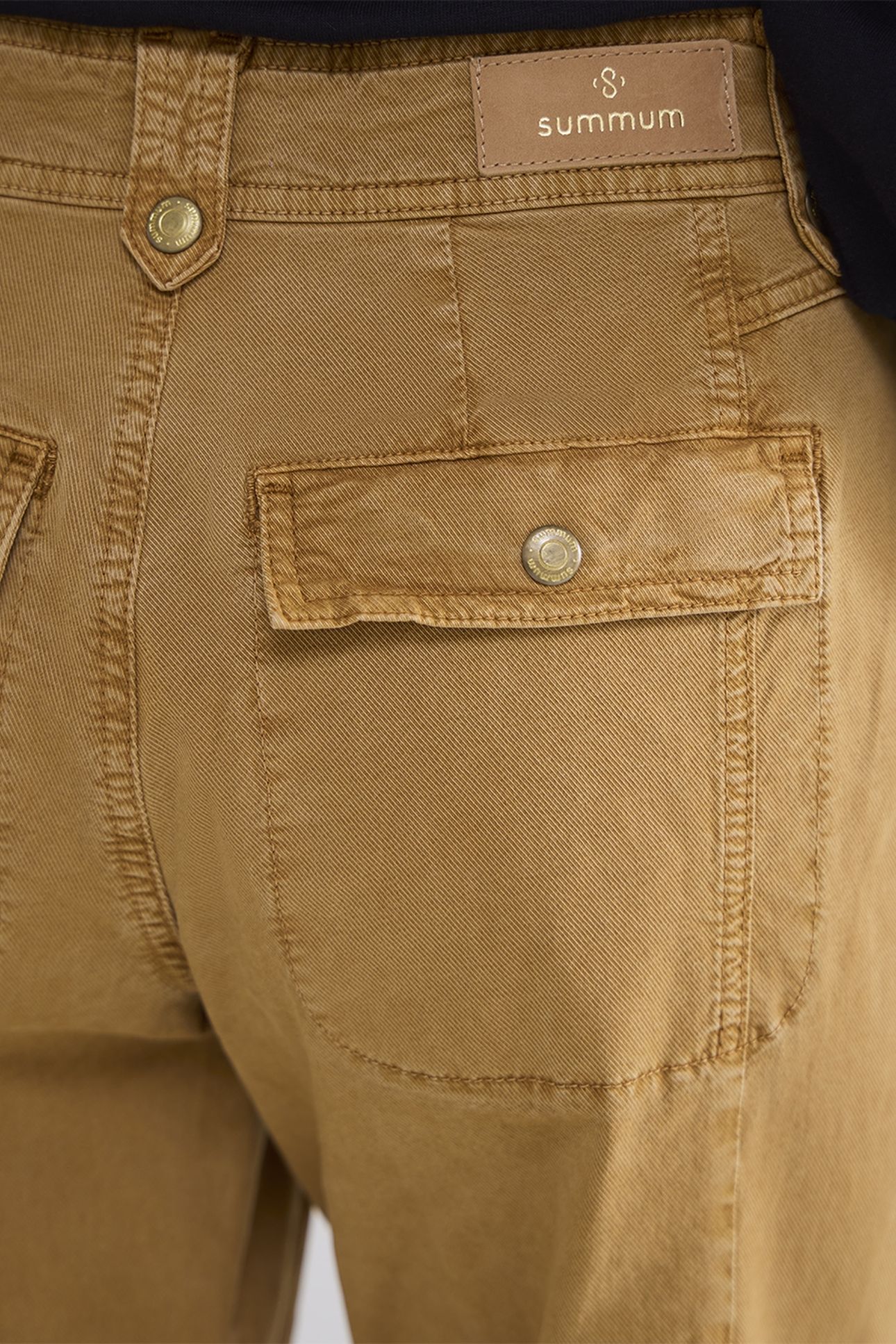 TAPERED FIT PANTS ROUGH TWILL CAMEL BROWN 4
