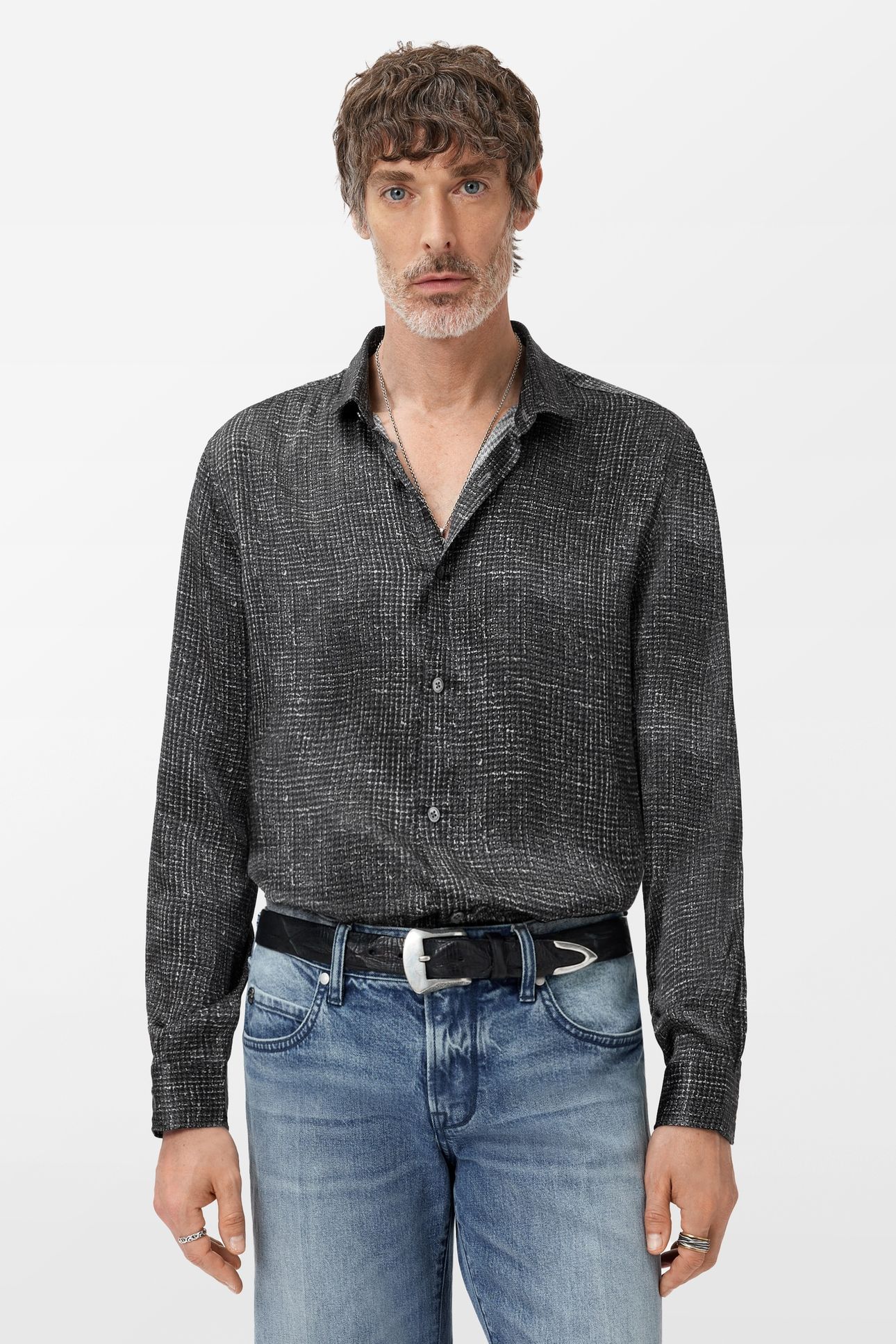 ORCHARD SHIRT BLACK WHITE 1