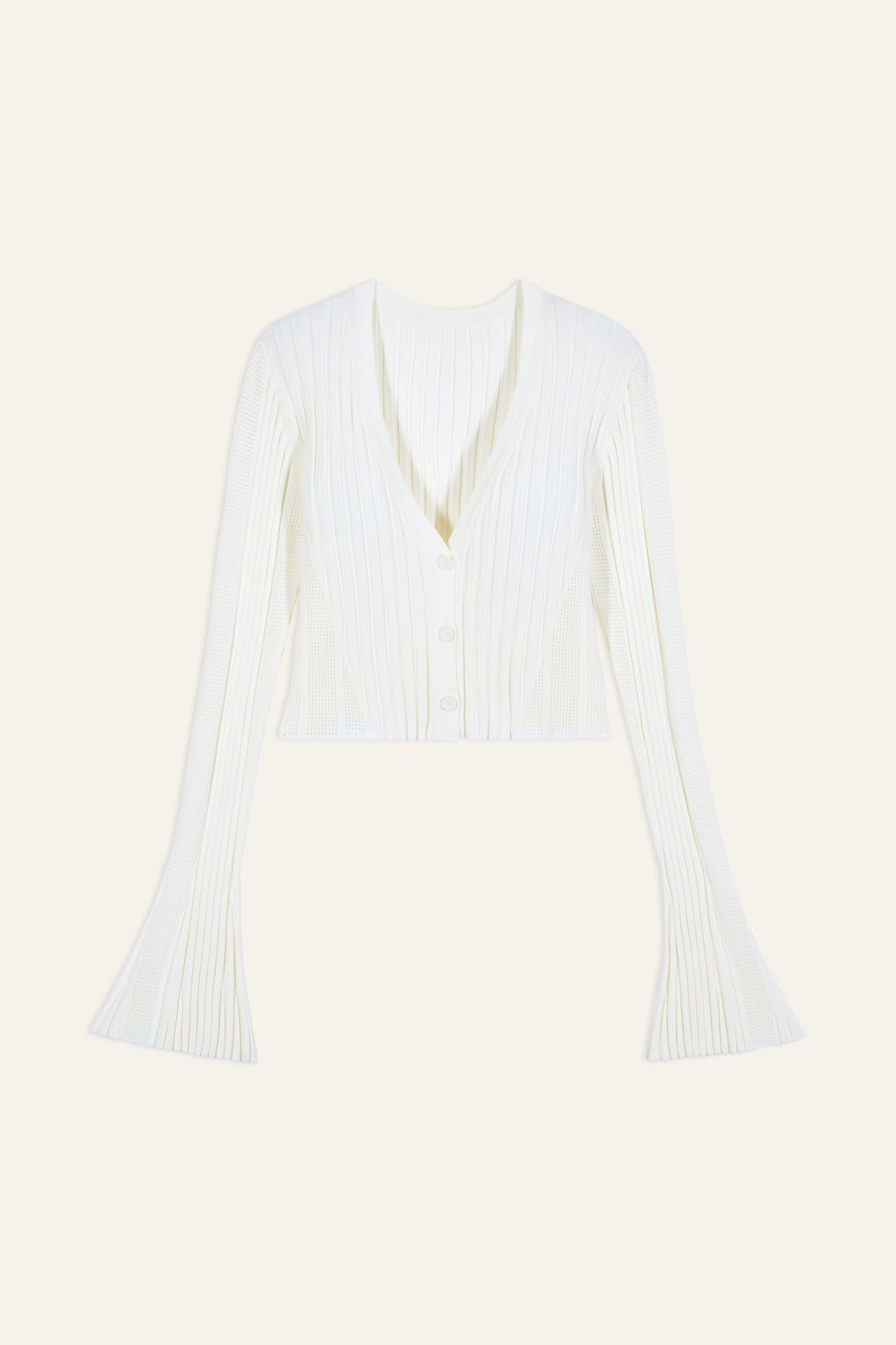 SHORT CARDIGAN BLANC 3