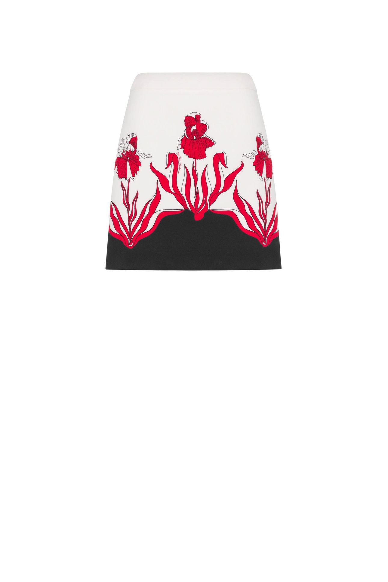 IRIS PRINT MINI SKIRT WHITE 3
