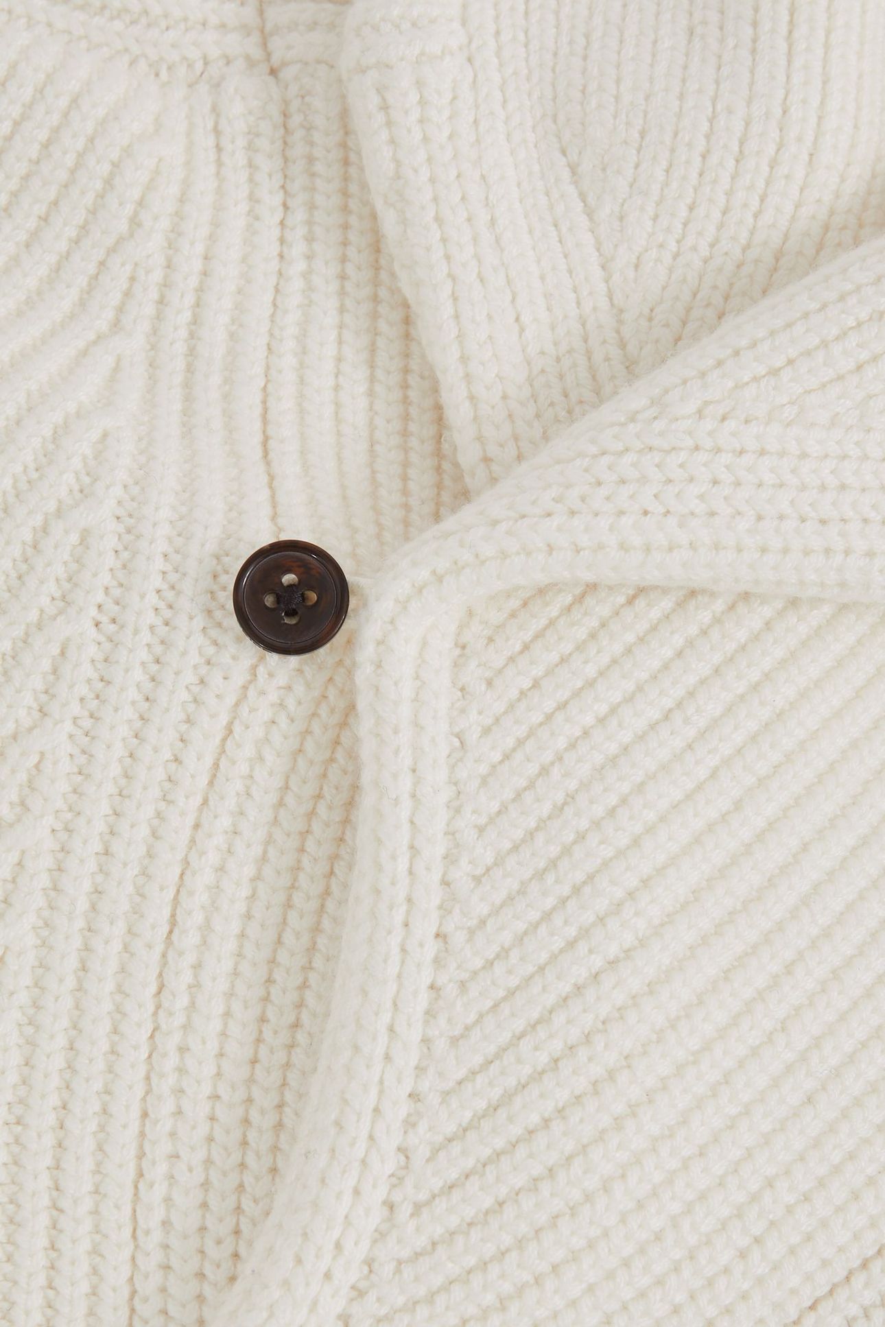 LS SHAWL COLLAR RIBBED CARDIGAN WINTER WHITE 6