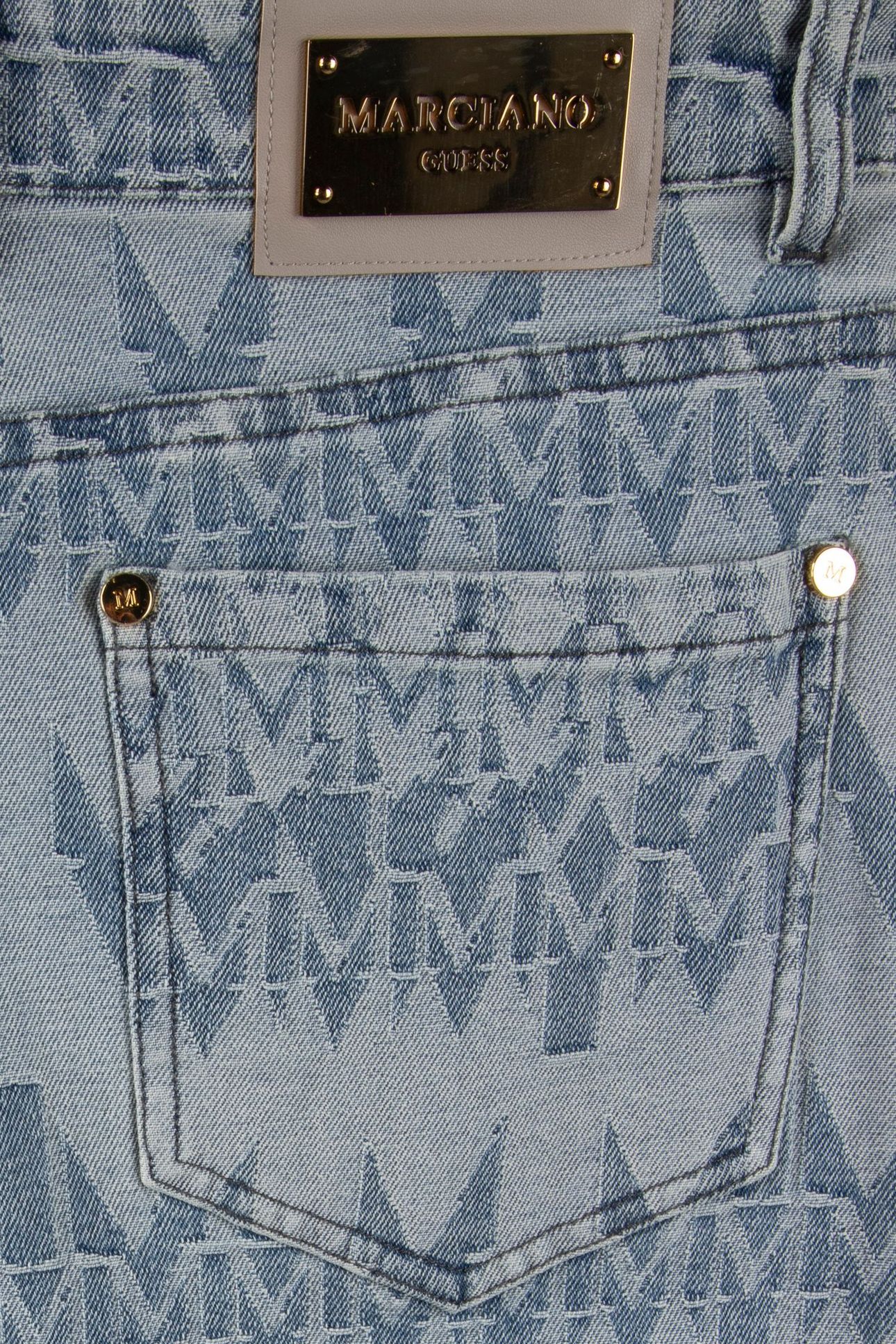 SARAH DENIM FLARED P MONOGRAM MID WASH 5