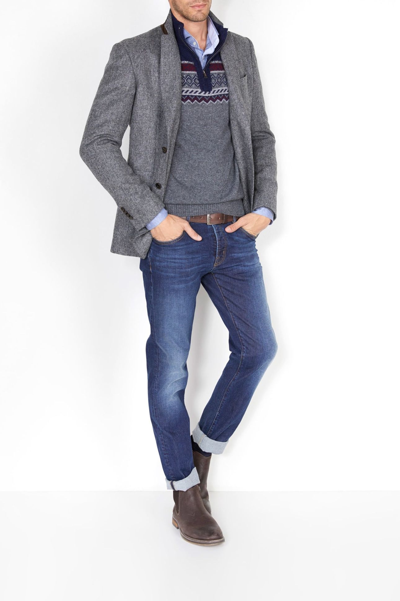 RLBLD BLAZER GREY 1