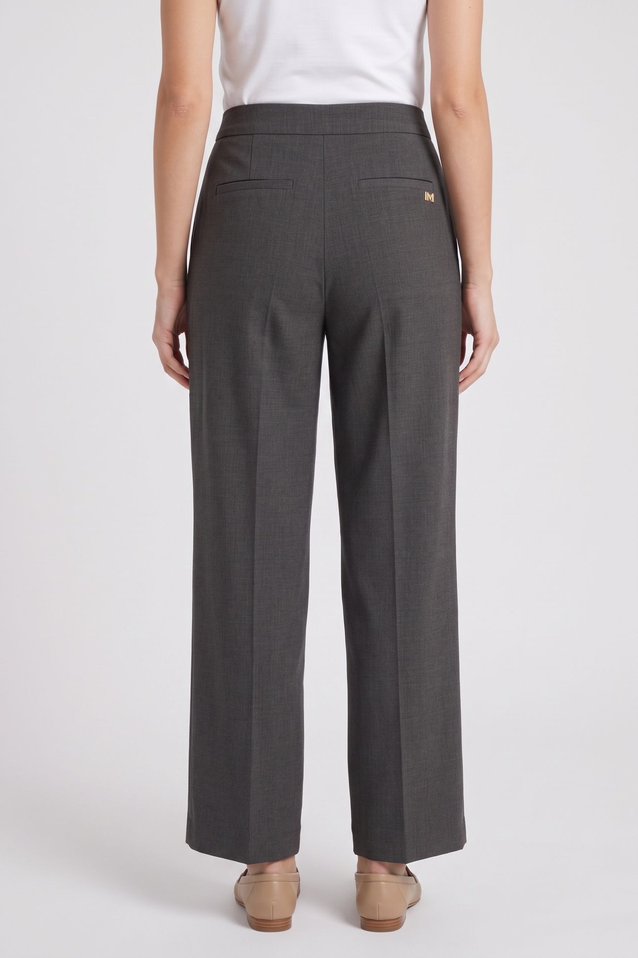 BESSY STRAIGHT PANT DARK GREY 2