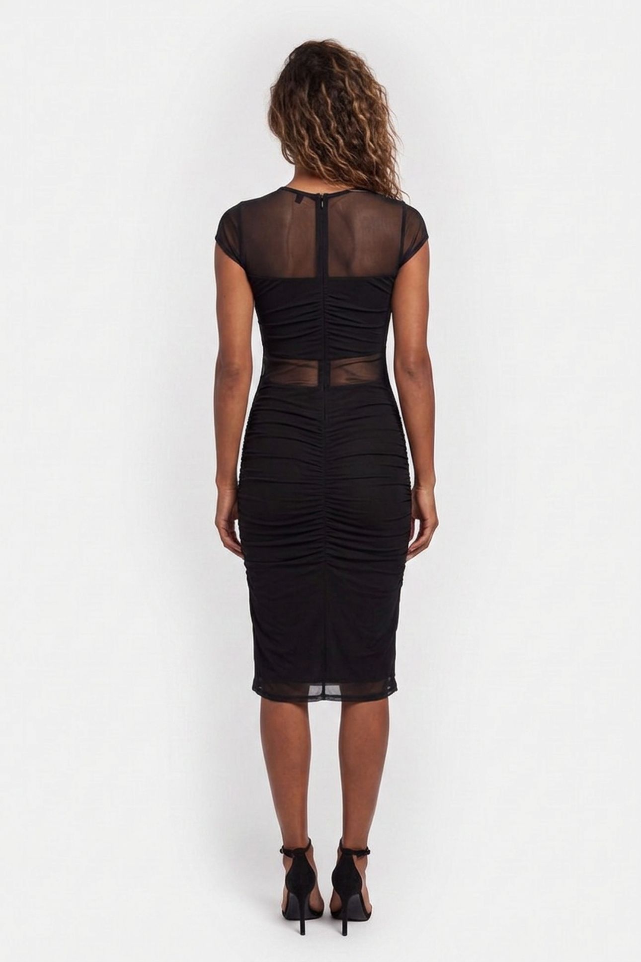 SS GRACEY MESH DRESS JET BLACK A996 2