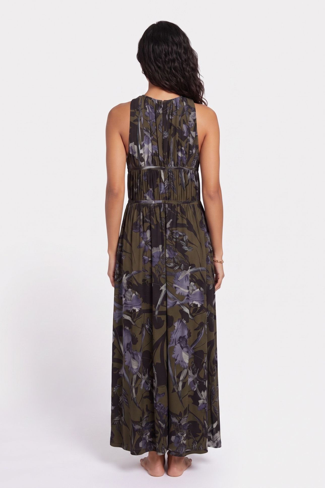 KAYA BATU DRESS DEEP KHAKI GREEN 2