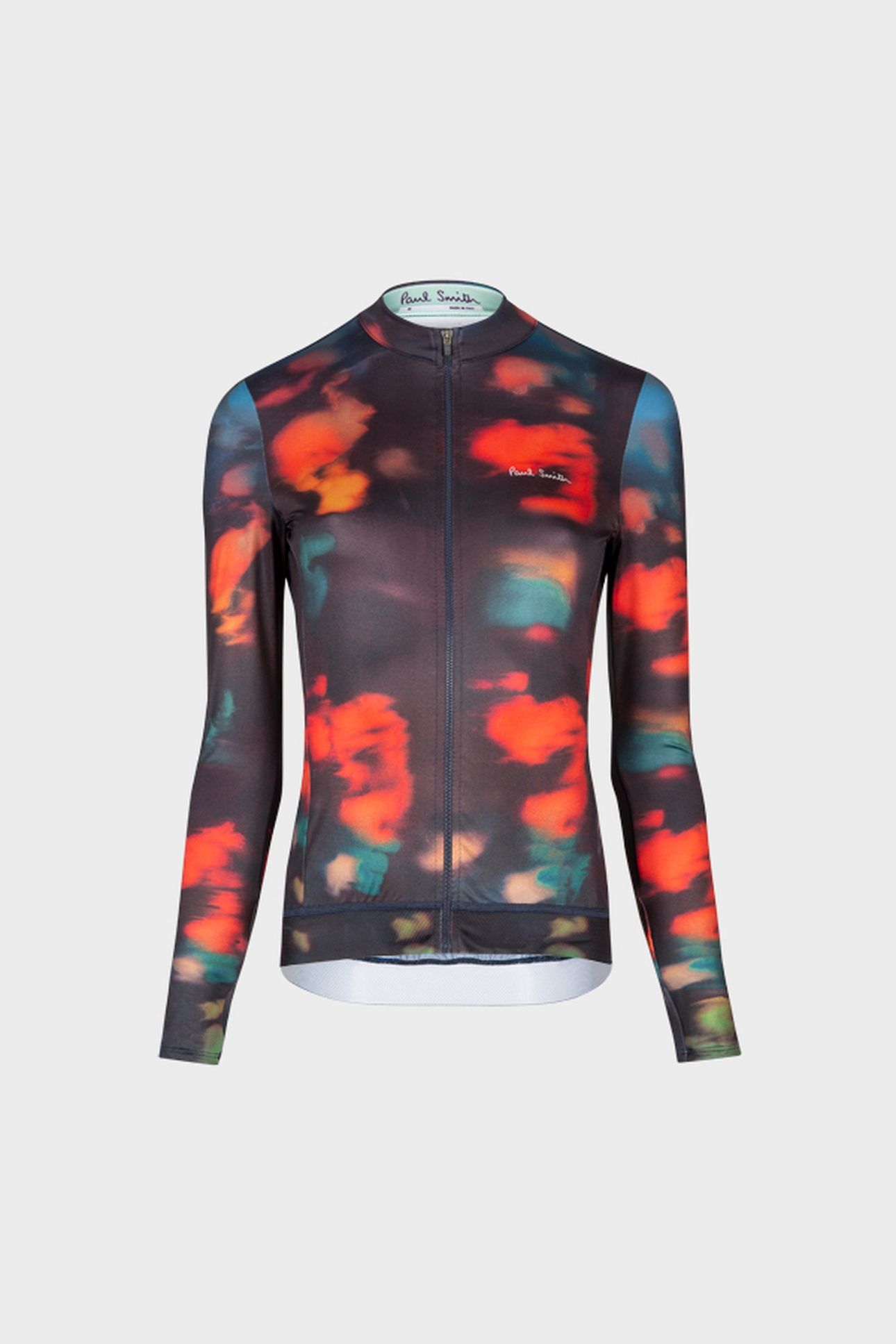 WOMENS CYCLE JERSEY L/S INK SPILL BLACK 1