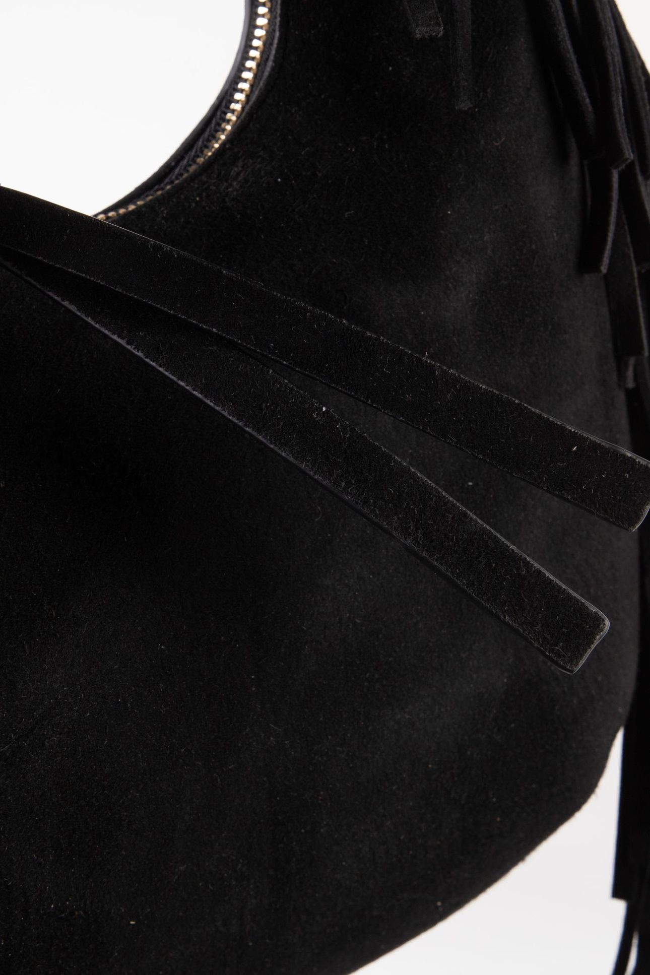 S SMALL ADELICE FRINGED BLACK 4