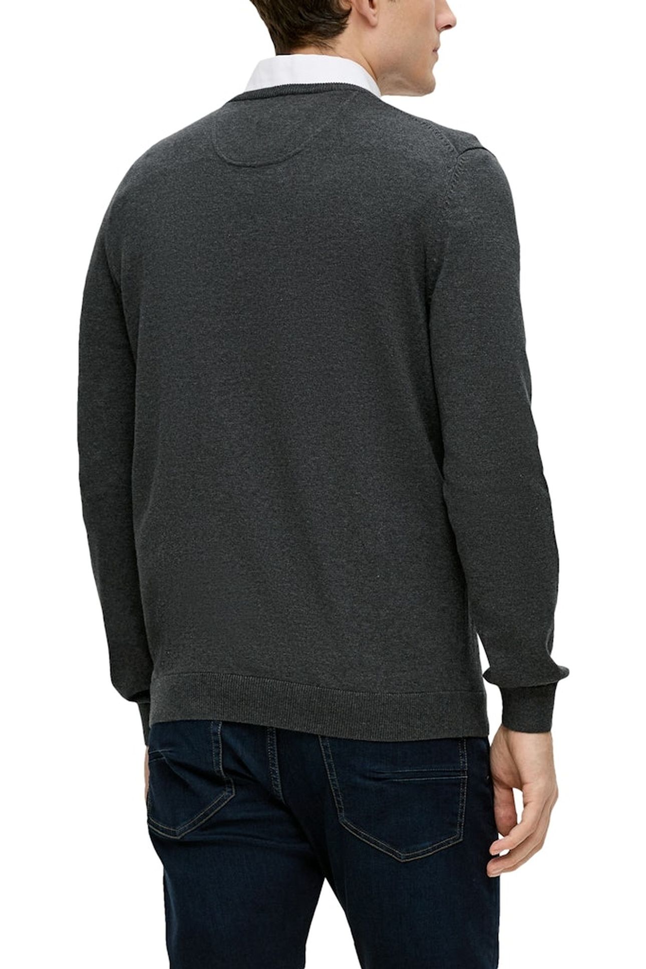 S.OLIVER PULLOVER GREY/BLACK 2