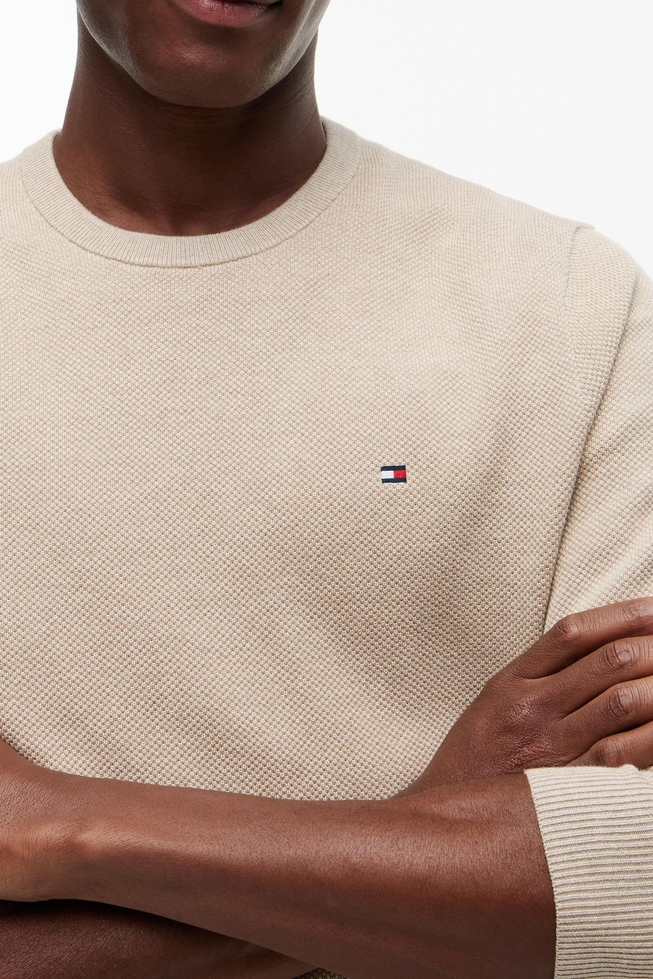 ESSENTIAL STRUCTURE SWEATER BATIQUE KHAKI HEATHER 5