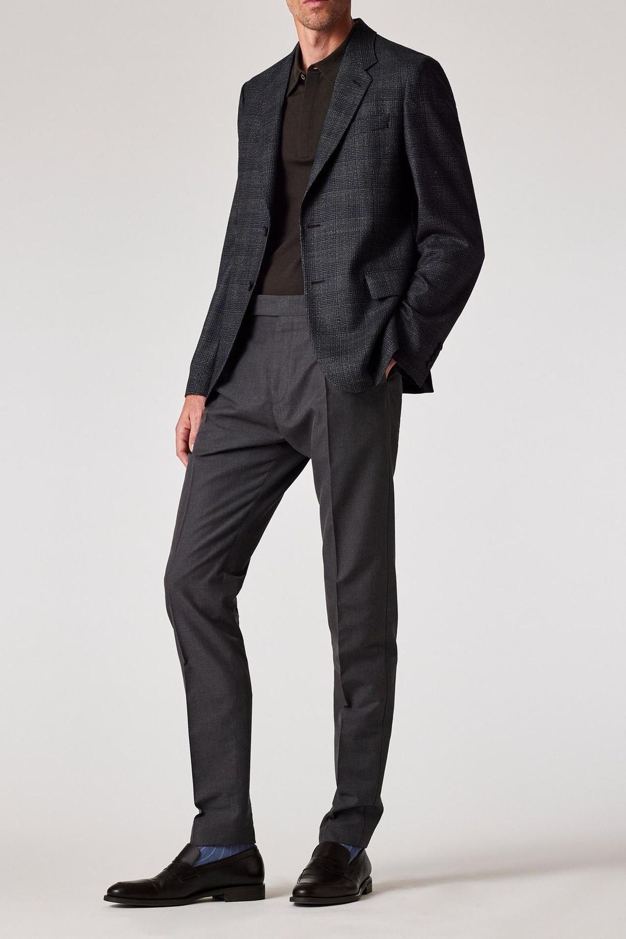 MENS TROUSER GREY MELANGE 3