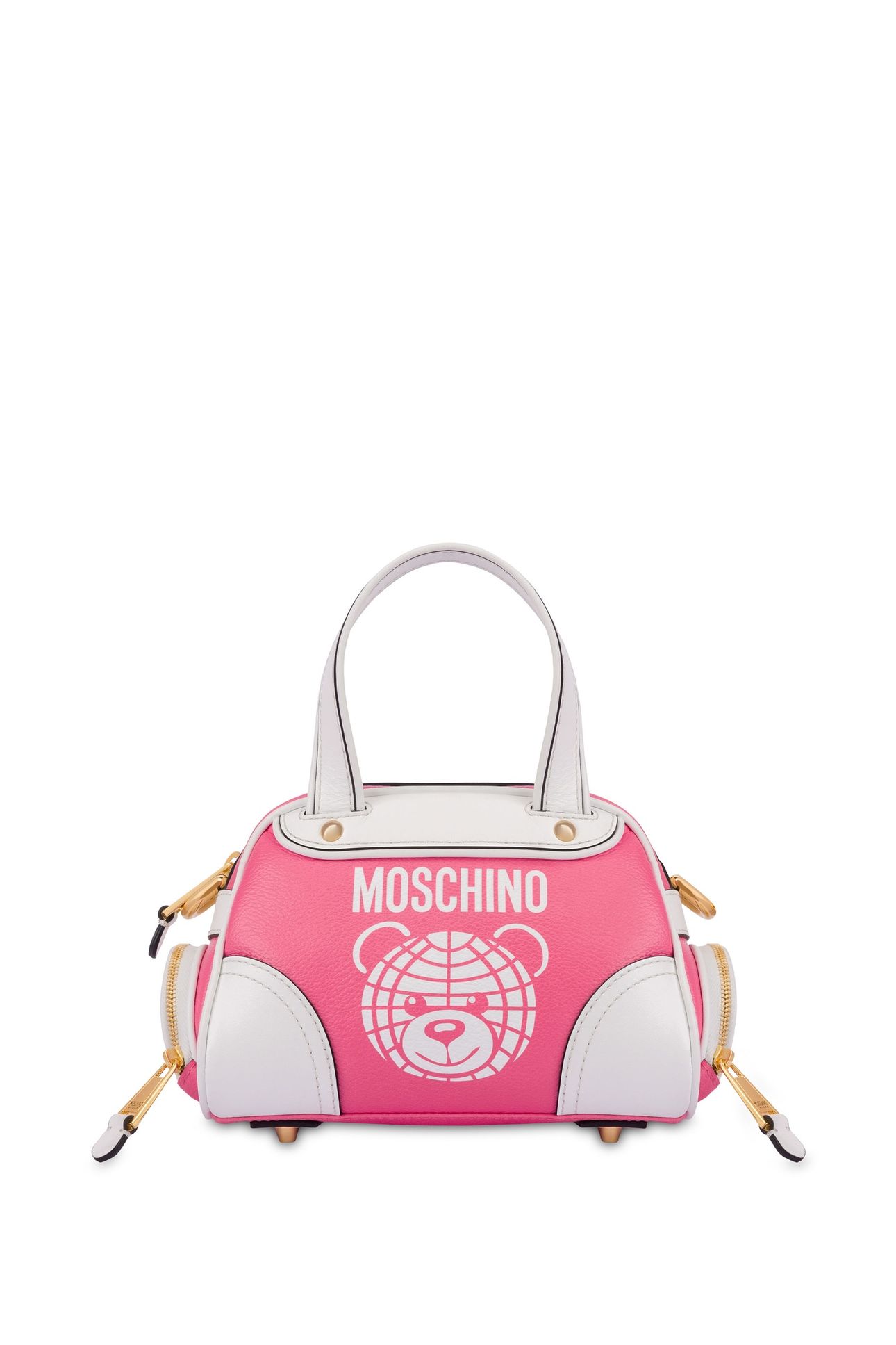 SMALL MOSCHINO TEDDY BEAR HANDBAG PINK 2