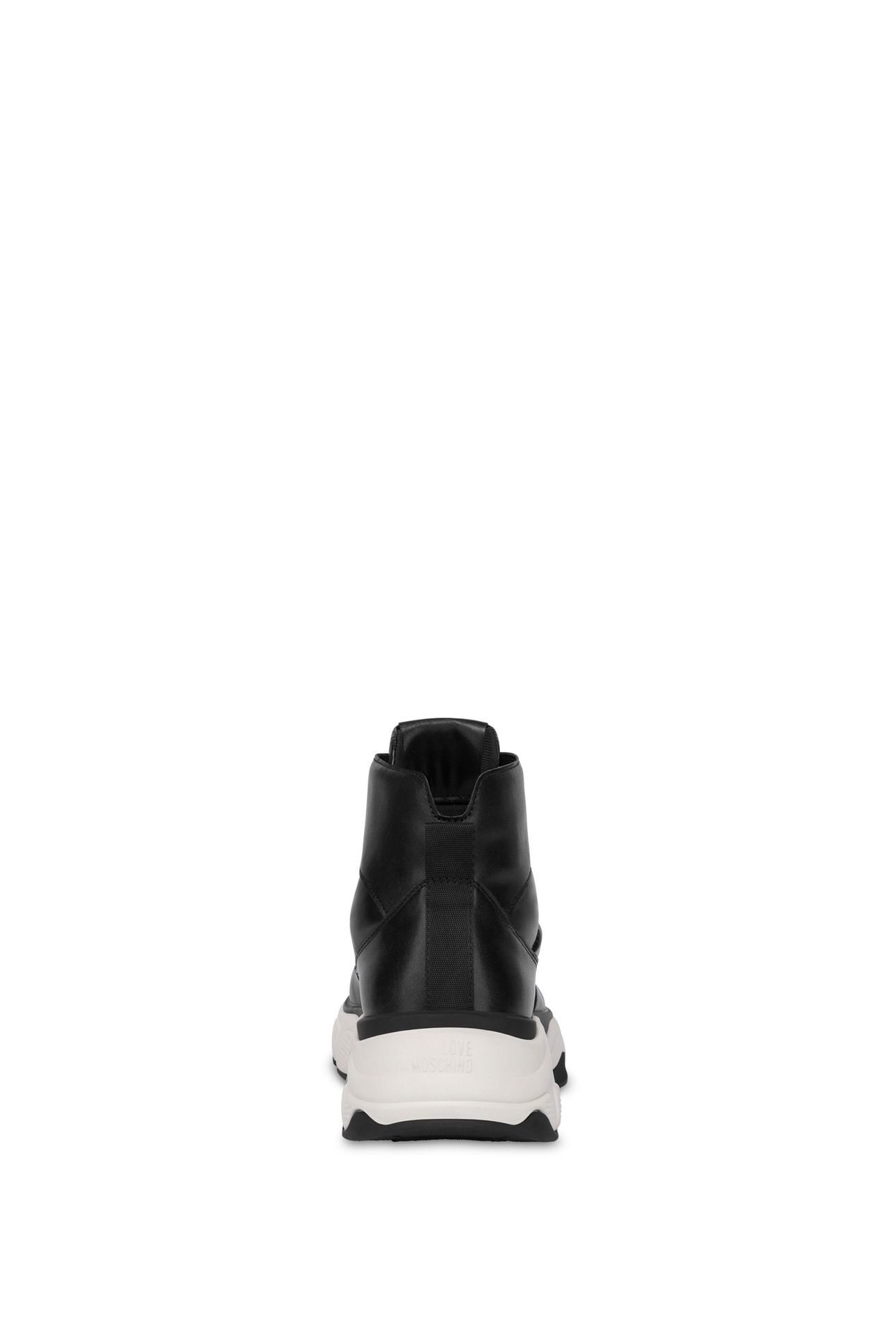 HIGH-TOP SNEAKERS IN CALFSKIN AND NYLON BLACK 4