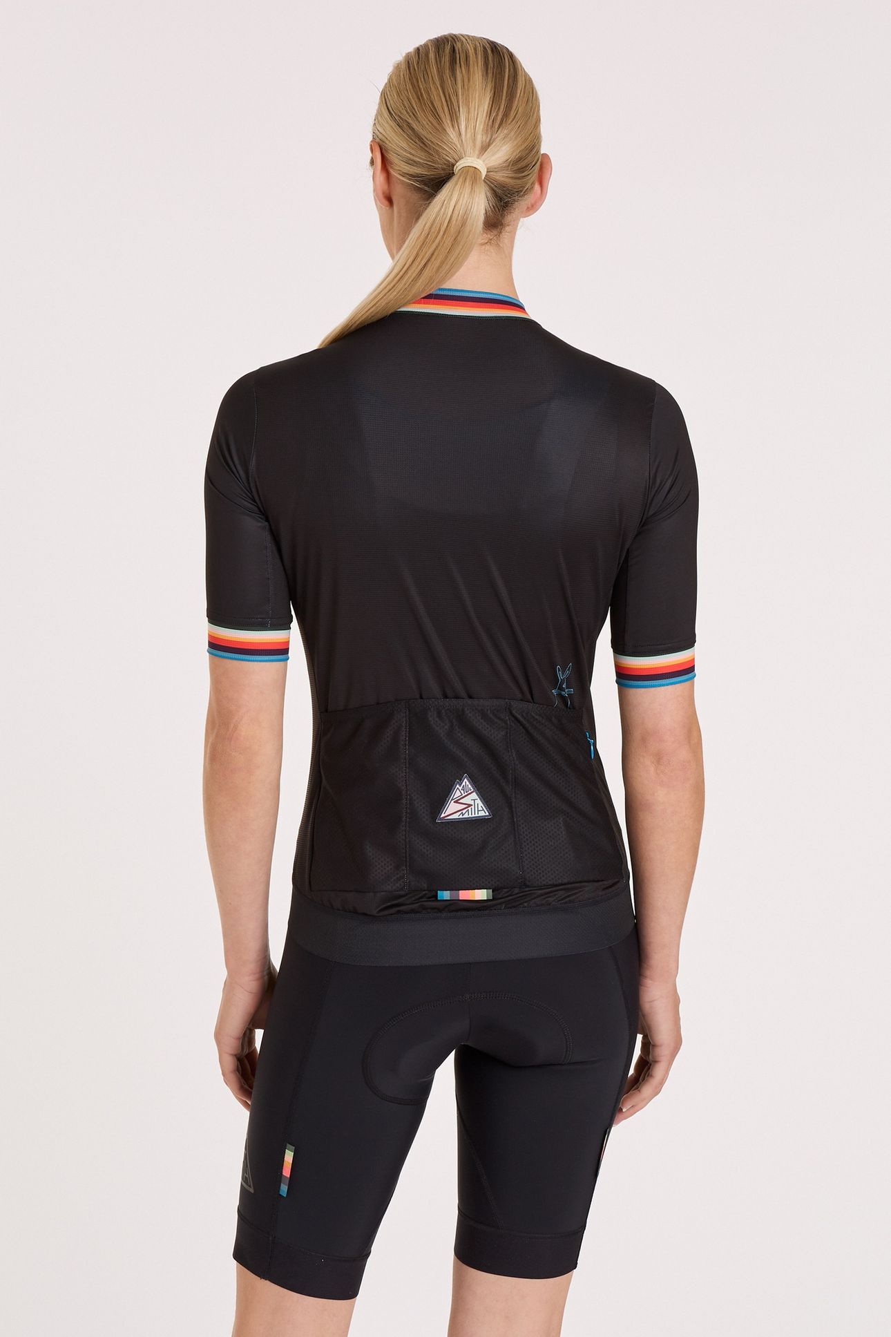 WOMENS CYCLE JERSEY S/S ARTIST STRIPE BLACK 4