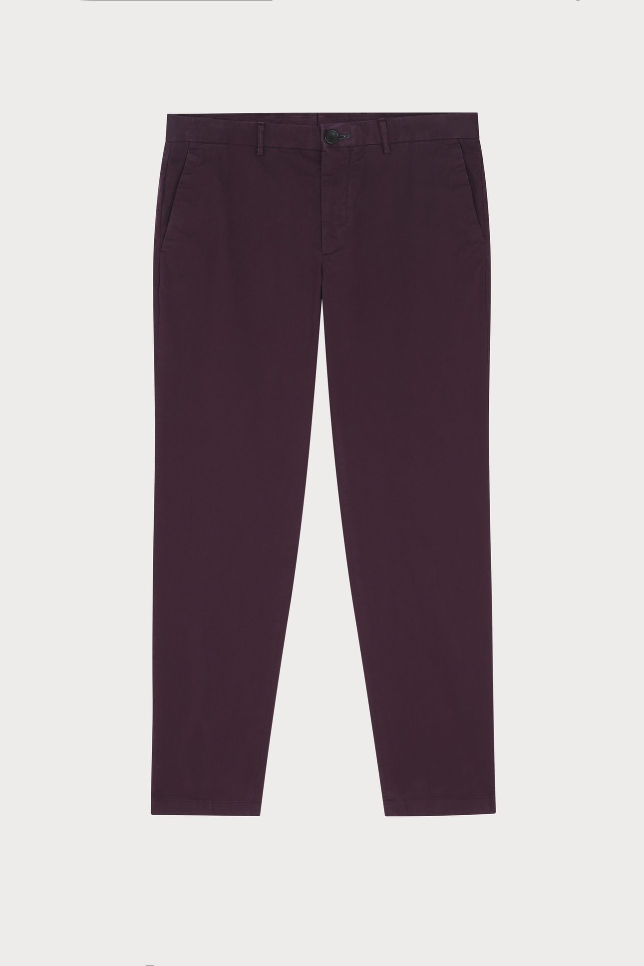 MENS SLIM FIT CLEAN CHINO BS ZEB AUBERGINE 1
