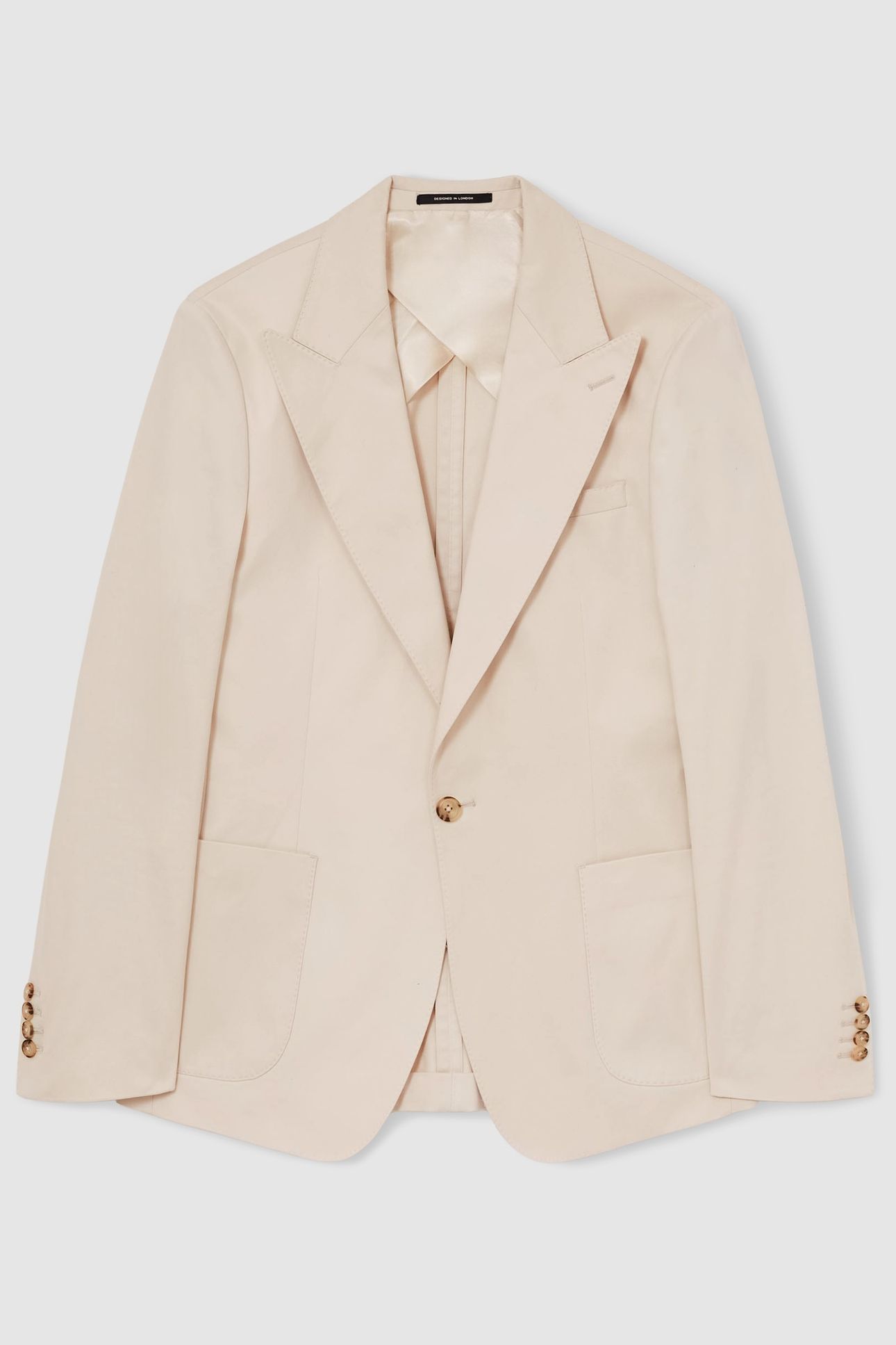 SB 1B PEAK COTTON BLAZER STONE 5