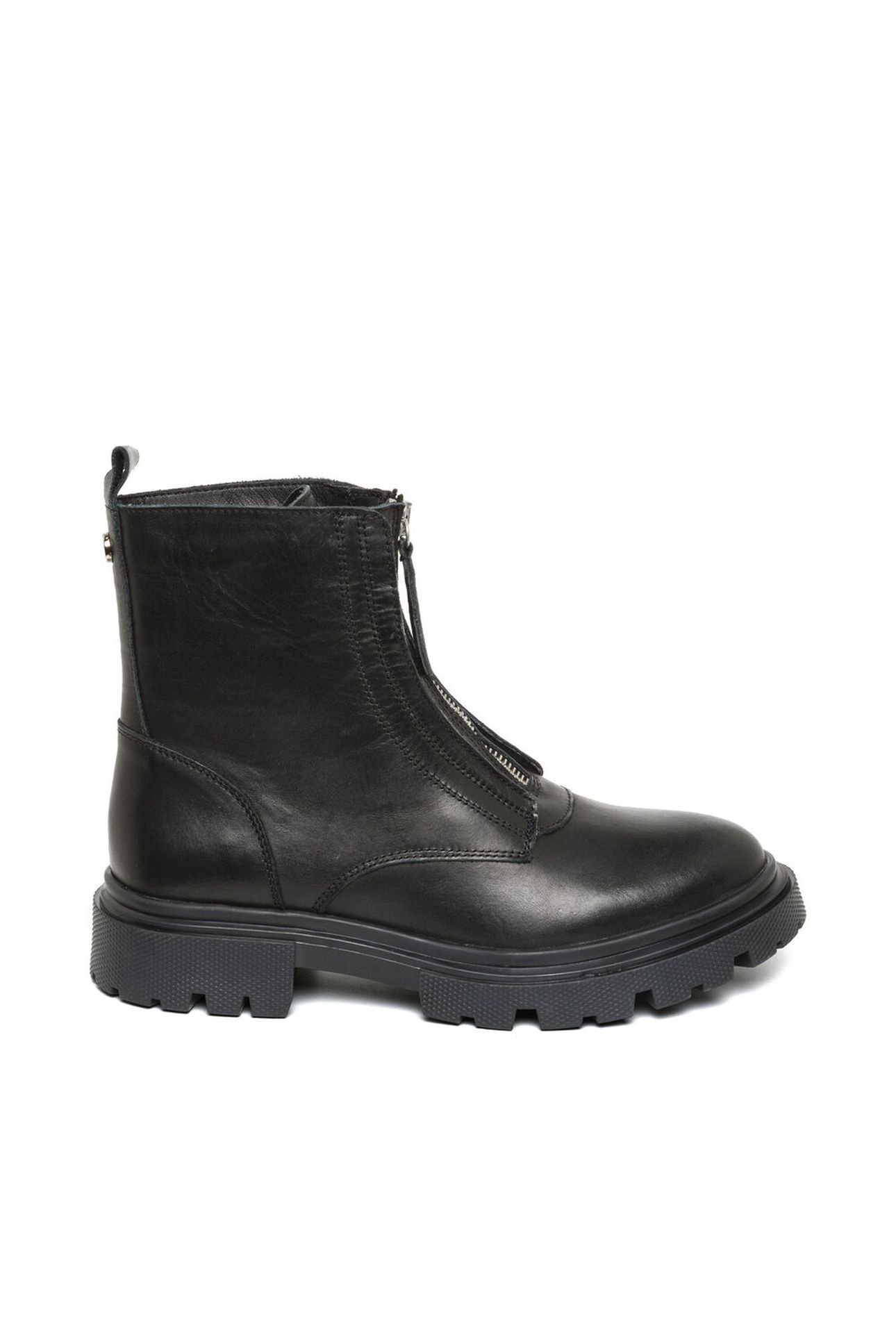 RILANA BOOTIES BLACK LEATHER 1