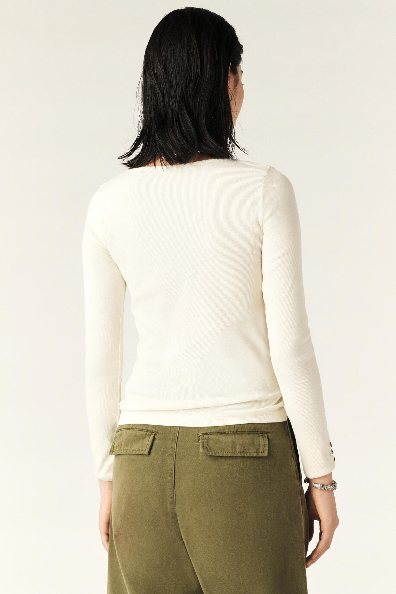 LONG SLEEVES TEE ECRU 2
