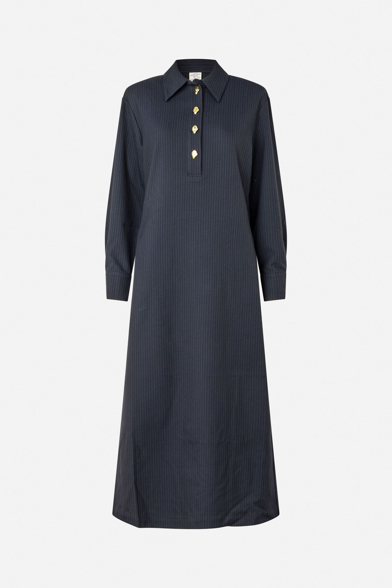 ANNELLA DRESS BLACKISH PINSTRIPE 3