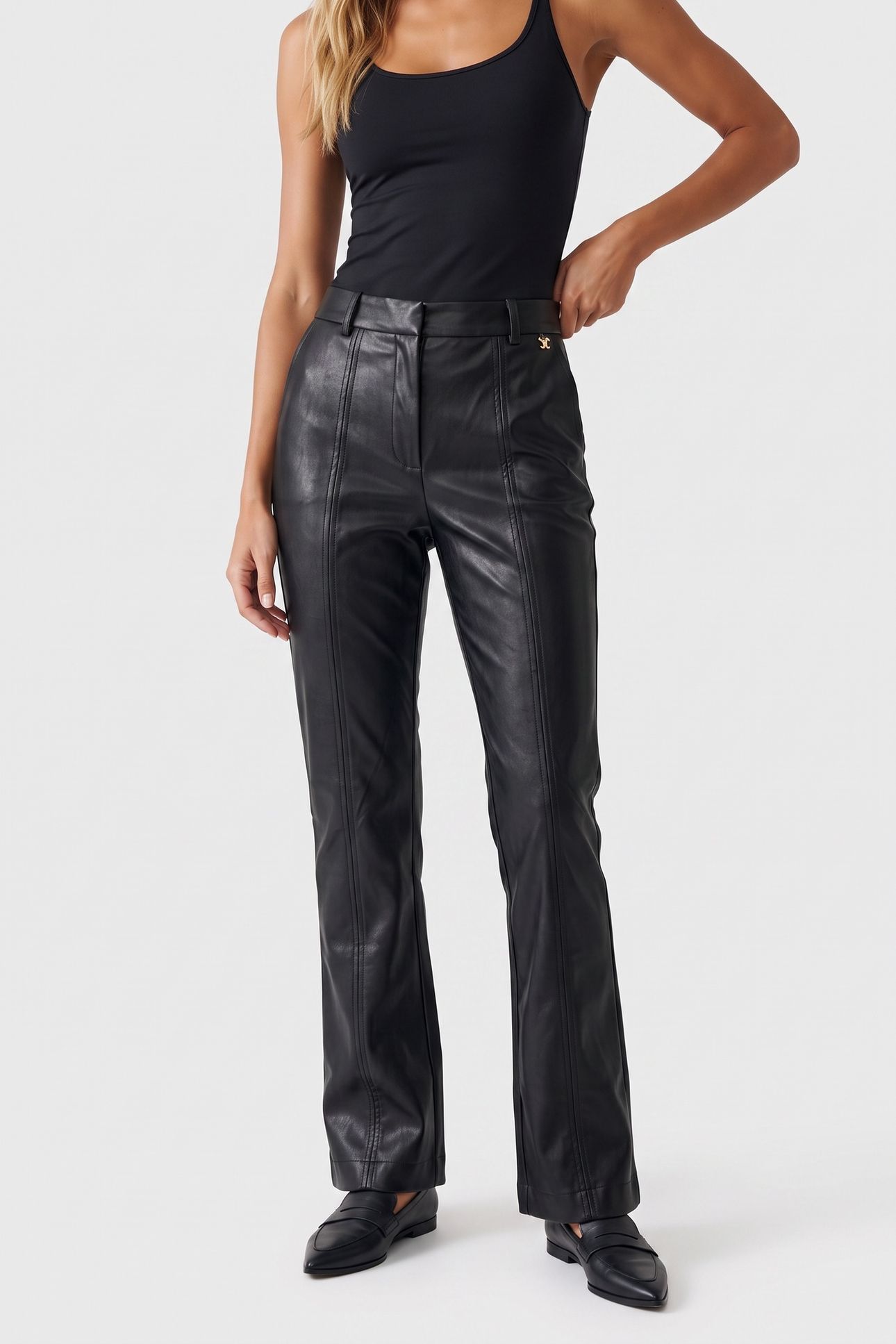 GLADYS SKINNY PANTS JET BLACK A996 1