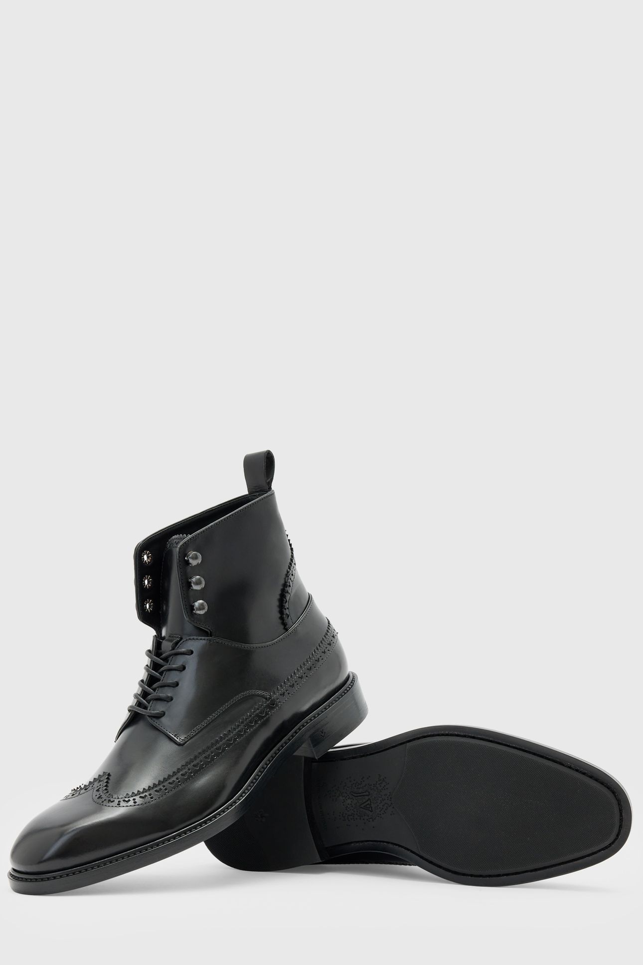 HARRISON WINGTIP BOOT MINERAL BLK 1