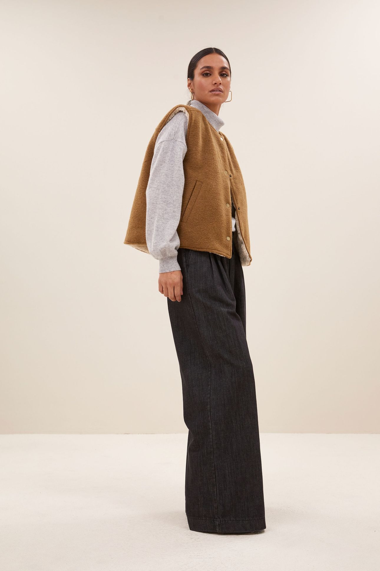 JOELLE WOOL JACKET CAMEL 4