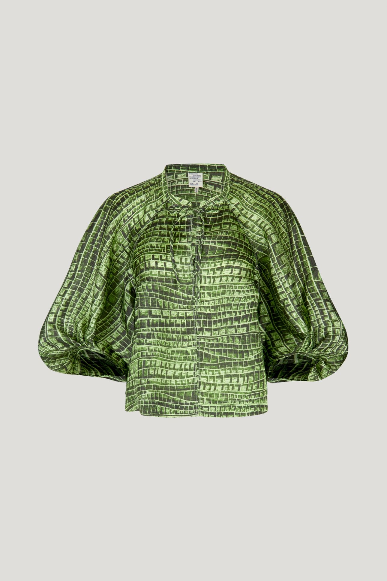 MARTHA BLOUSE GREEN REPTILE 3