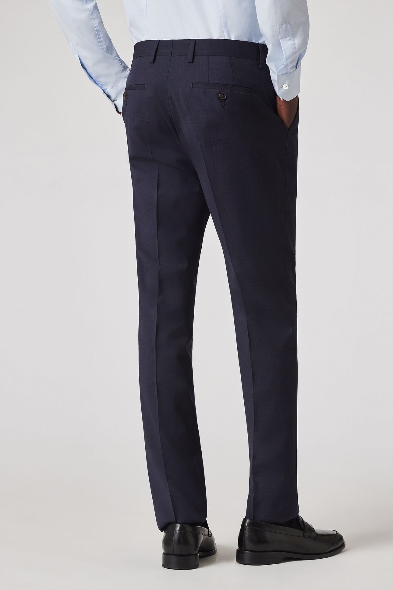 MENS TAILORED FIT 2BTN SUIT VERY DARK NAVY 4