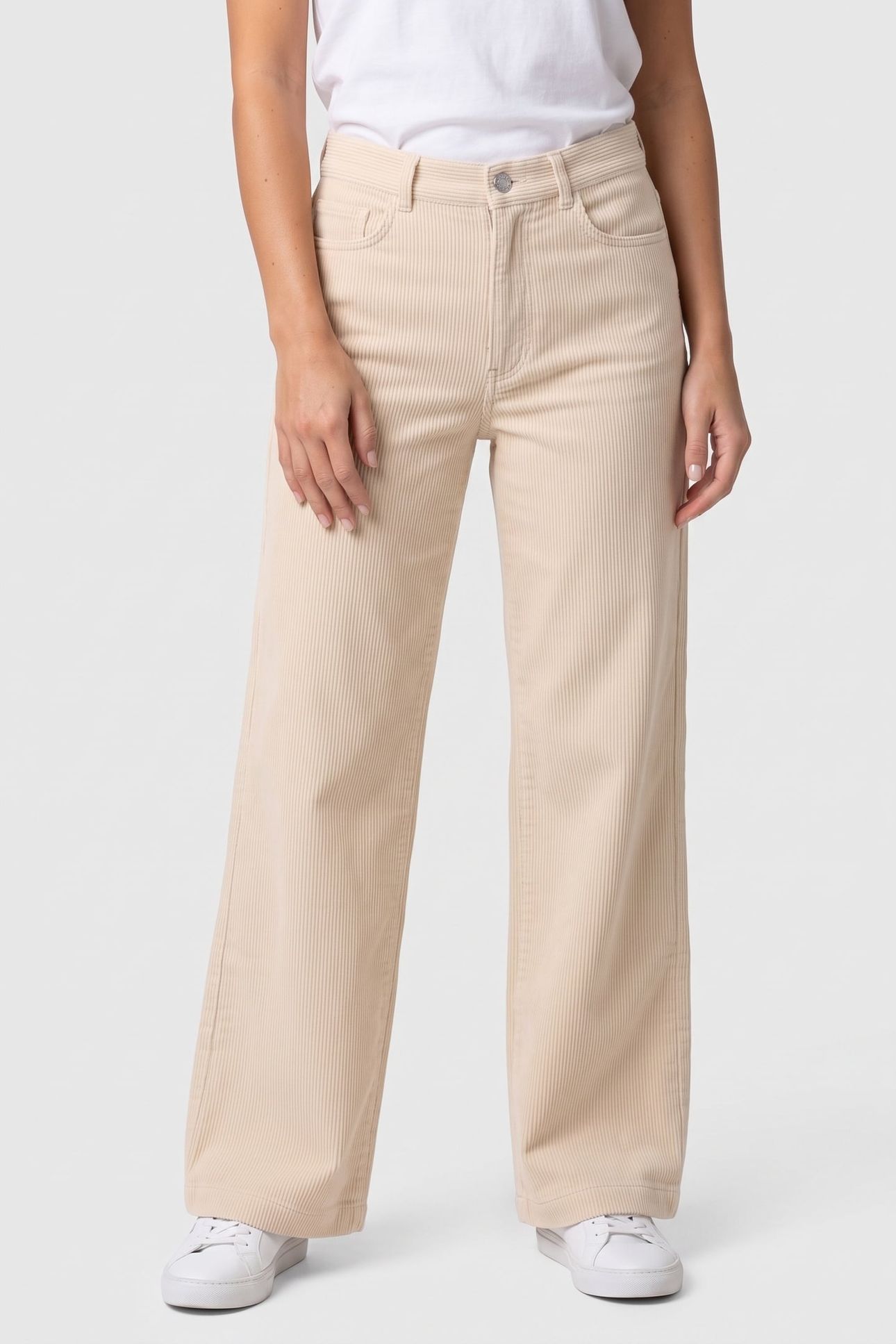 ES BECCA CORD TROUSERS BEIGE 1