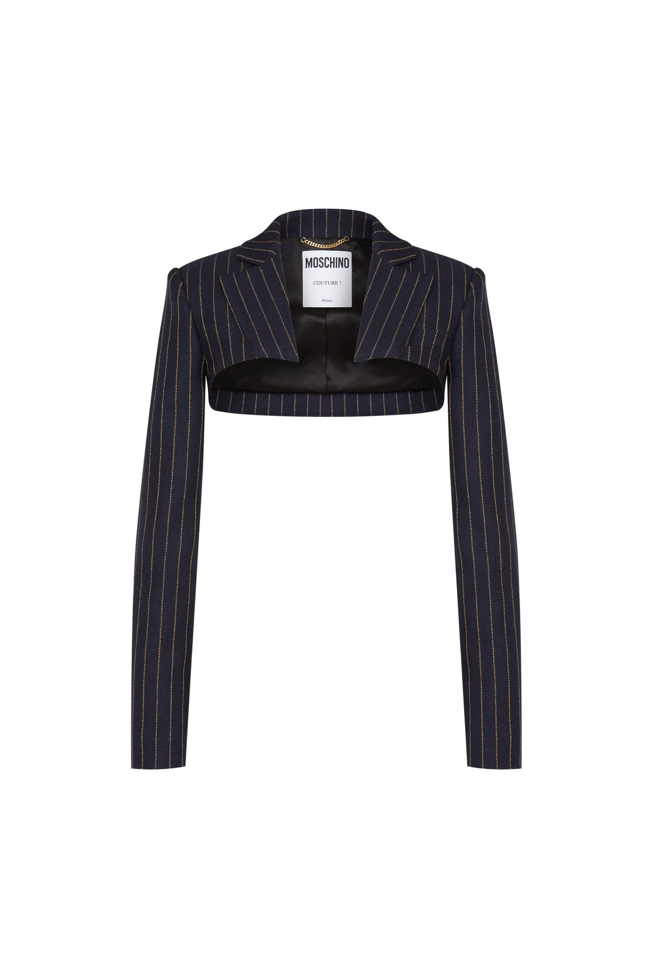 JACQUARD WOOL SHRUG BLUE 3