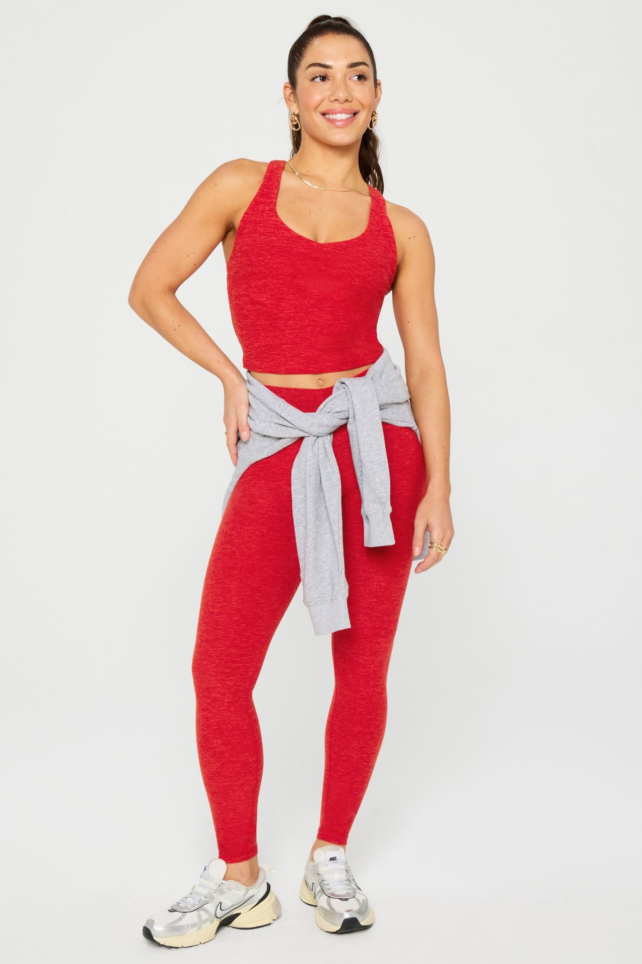 HEATHERFLEX HIGH-WAISTED LEGGING HOLLY BERRY HEATHER 1