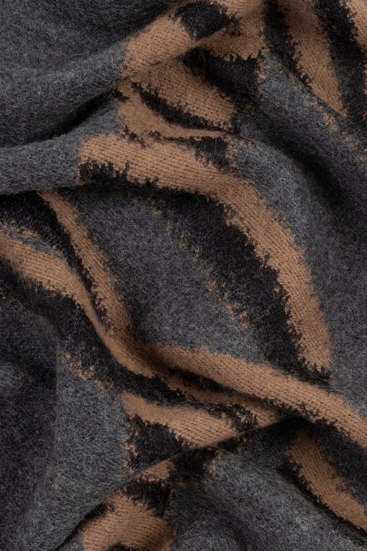 MEN SCARF LOGO COL BLOCK SLATE 7