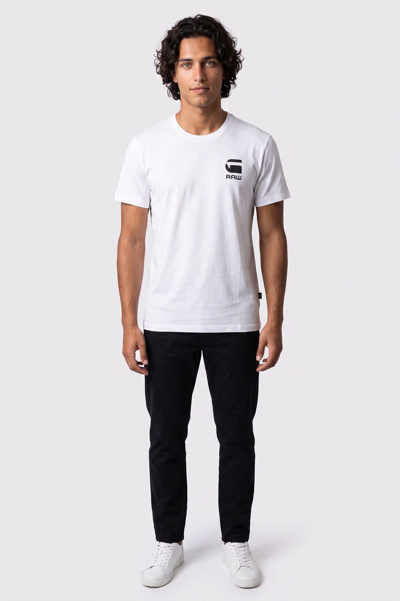 CHEST LOGO T-SHIRT WHITE 1