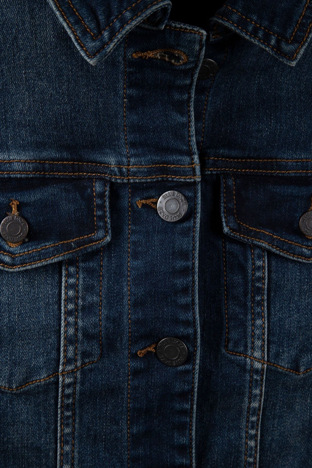 BASIC DENIM JACKET TWILL STRETCH DENIM DARK BLUE DENIM 4