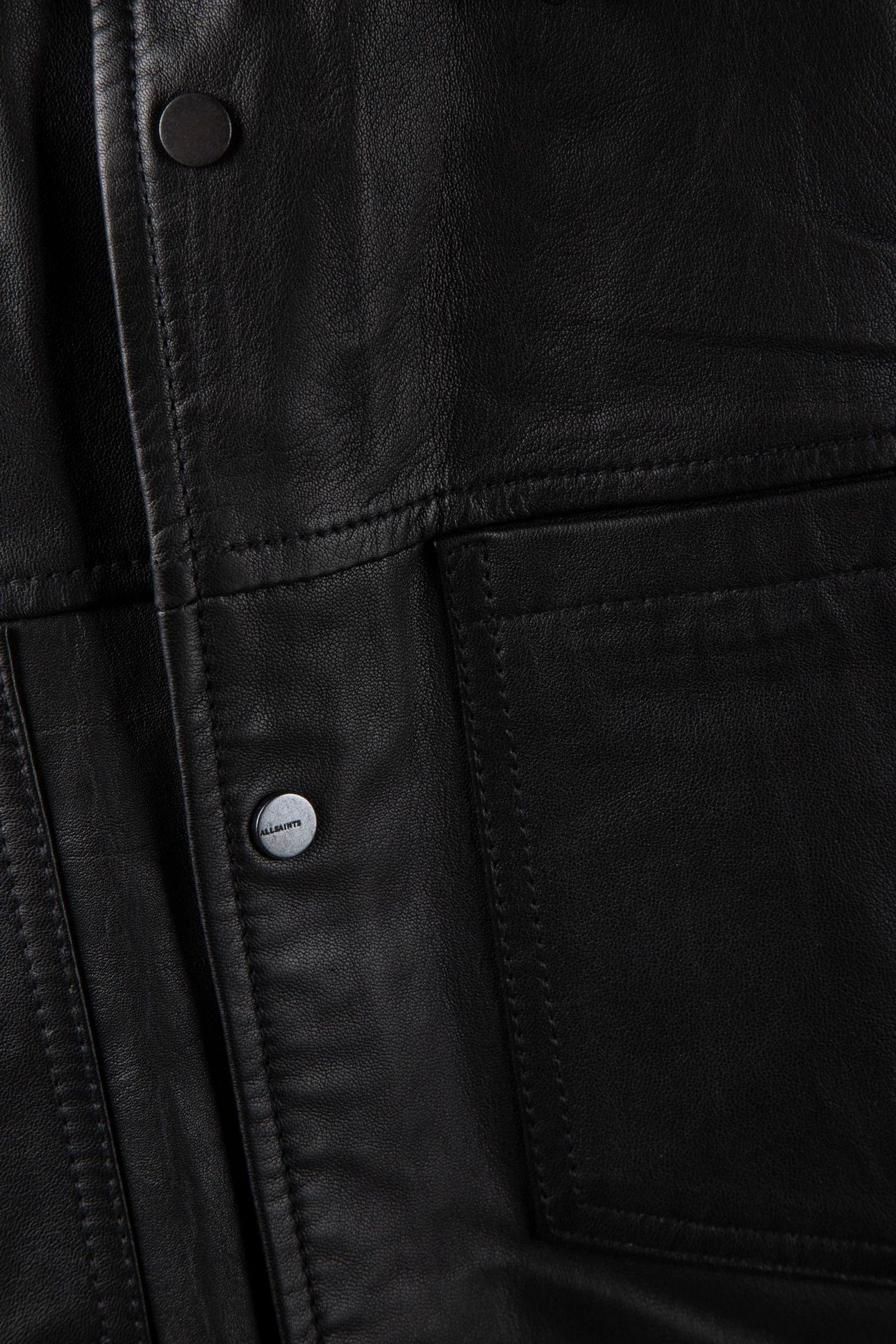 SAVOY LEATHER SHIRT BLACK 4