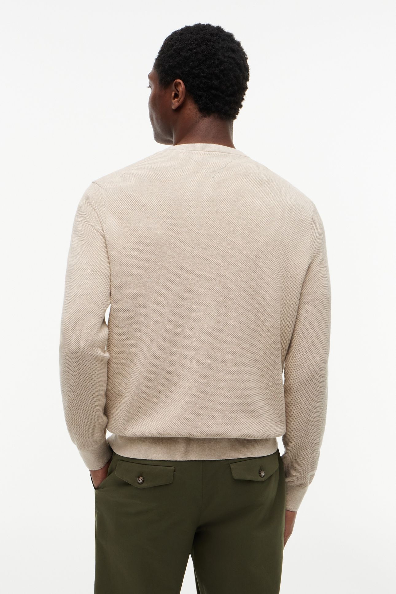 ESSENTIAL STRUCTURE SWEATER BATIQUE KHAKI HEATHER 3