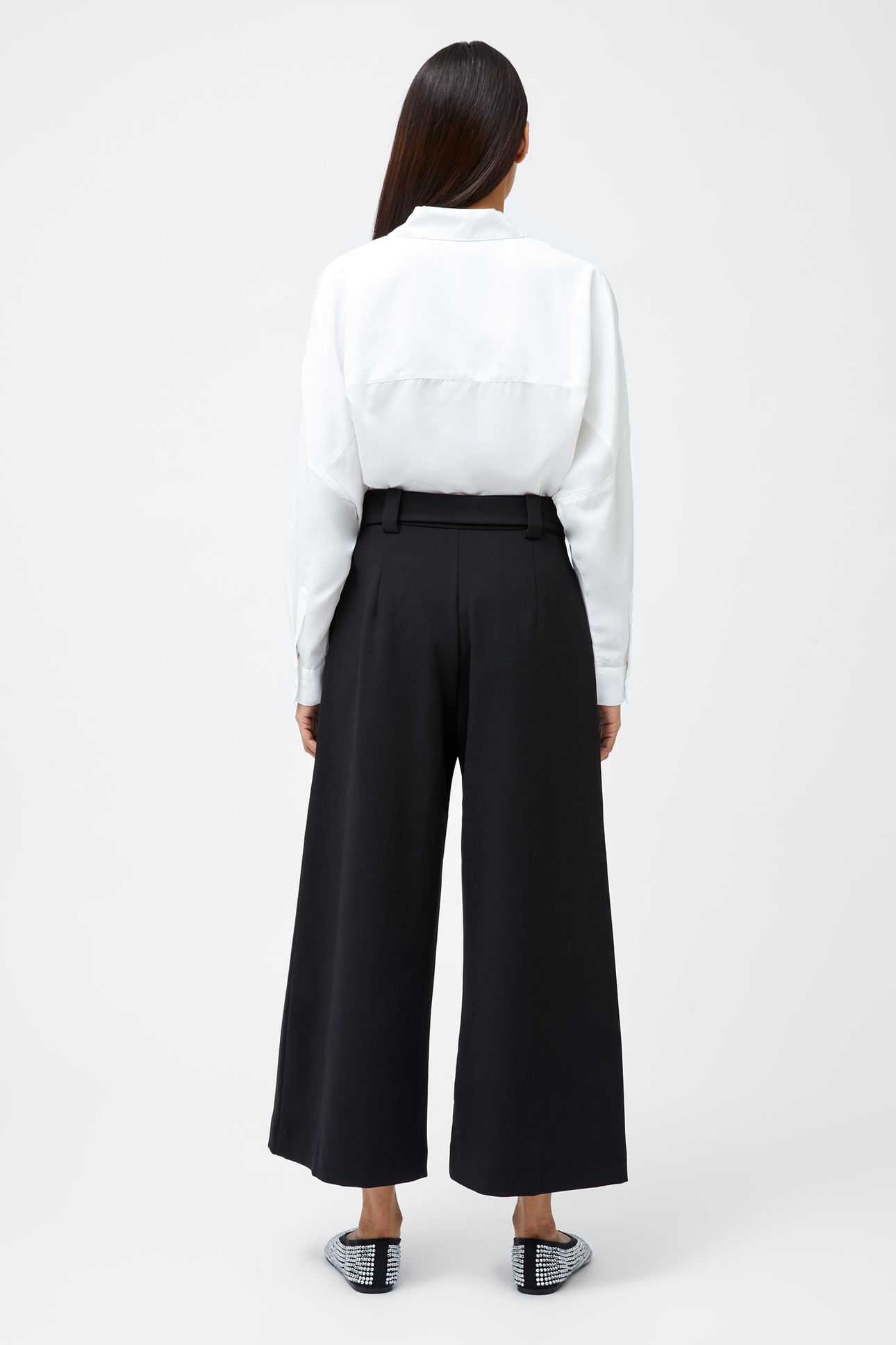 WHISPER BELTED CULOTTES BLACK 2