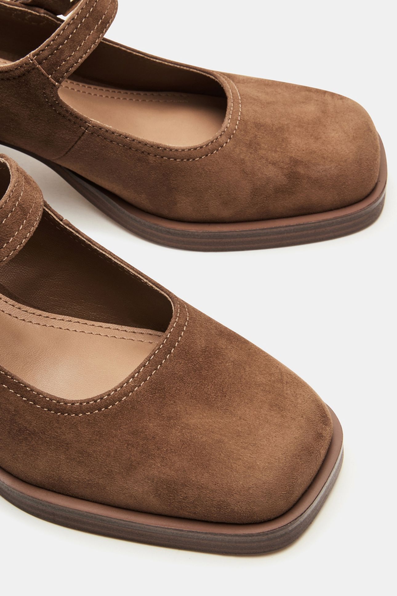 LISBON-S PUMPS CHESTNUT SUEDE 5