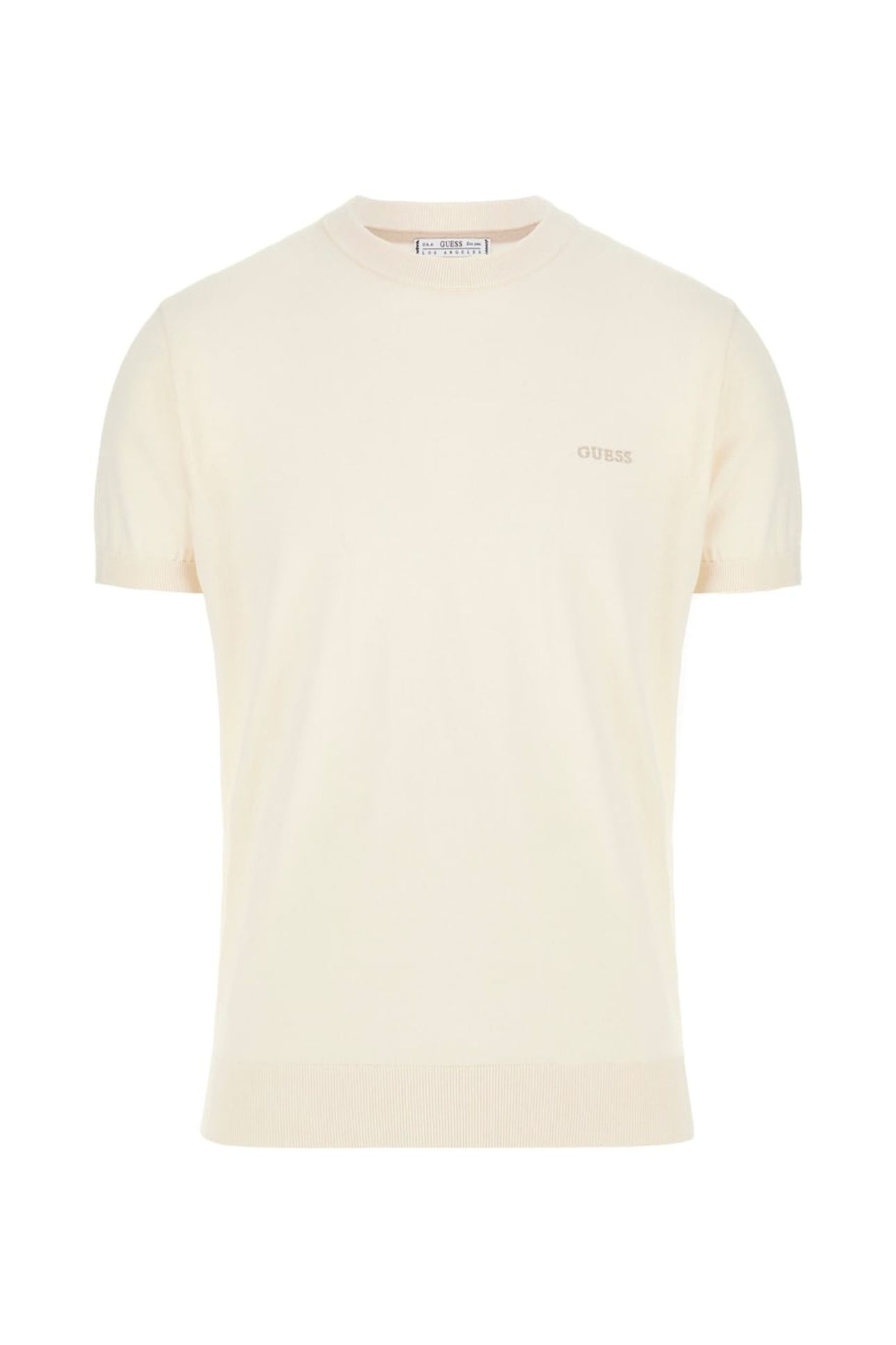CORNELL WASHED SS T- PEARL WHITE 1