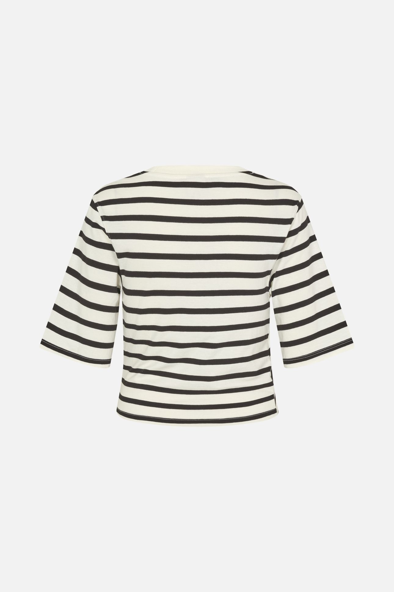 JALYA TOP BLACK WHISPER STRIPE 6